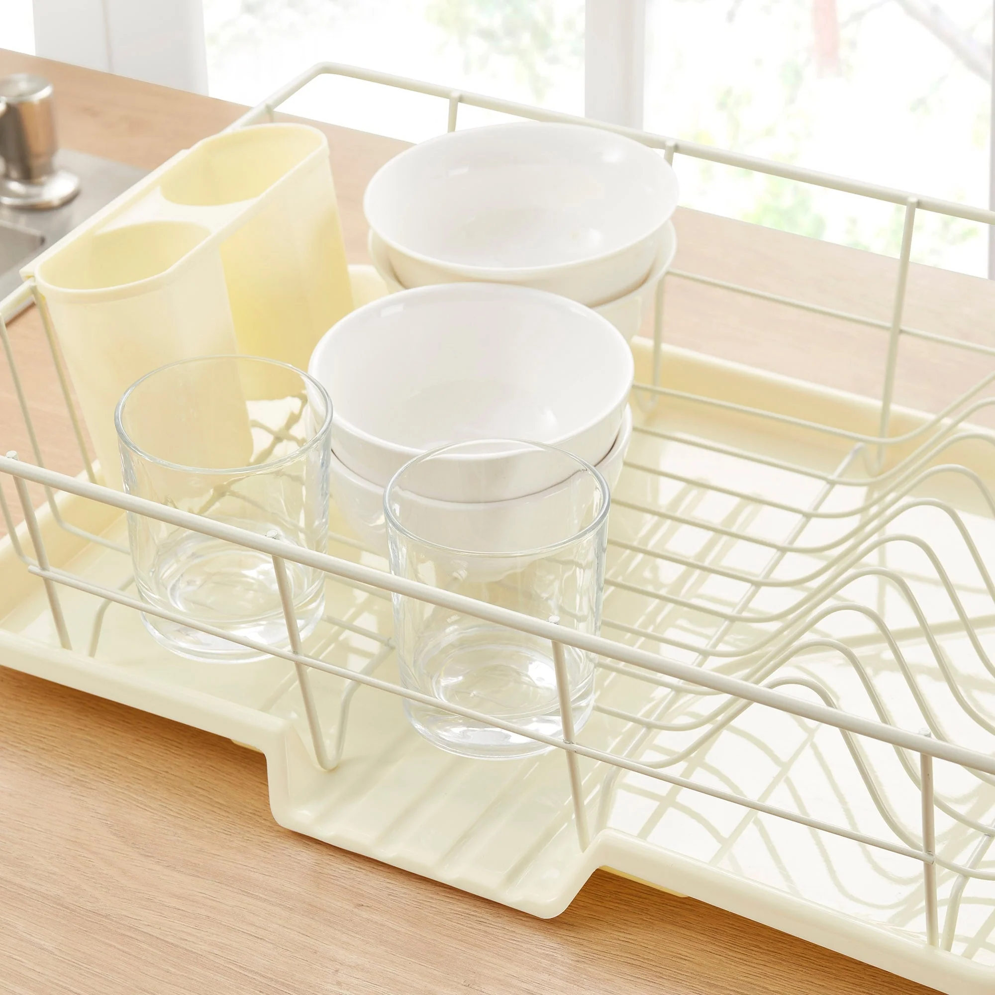 Sweet Home Collection 3-Piece Kitchen Sink Dish Drainer Set