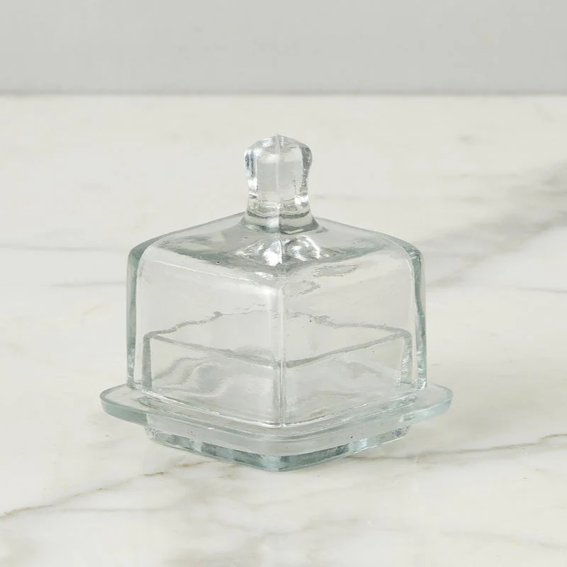 Bistro Glass Jam Jar, Square