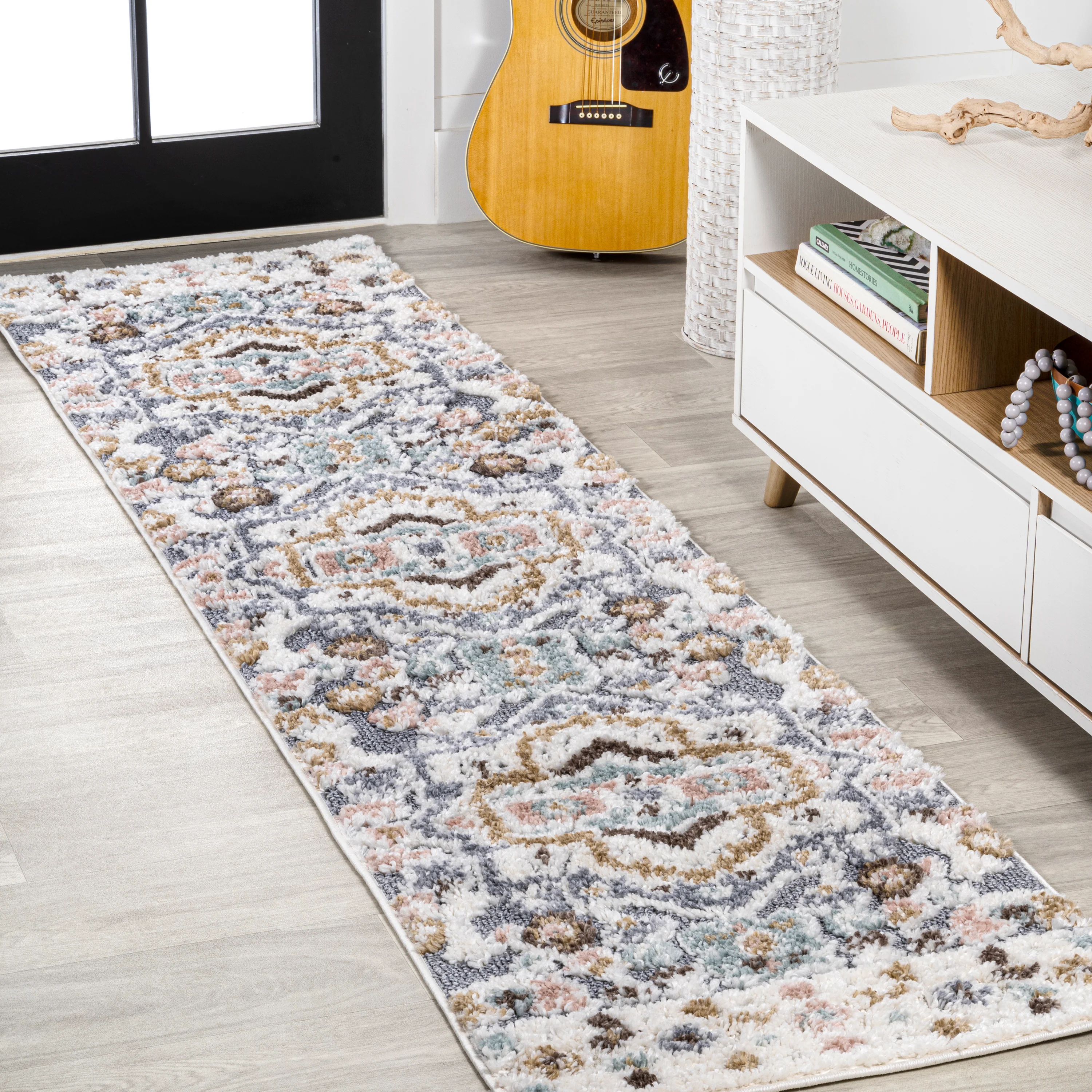 Aziza Persian Medallion High-Low Rug