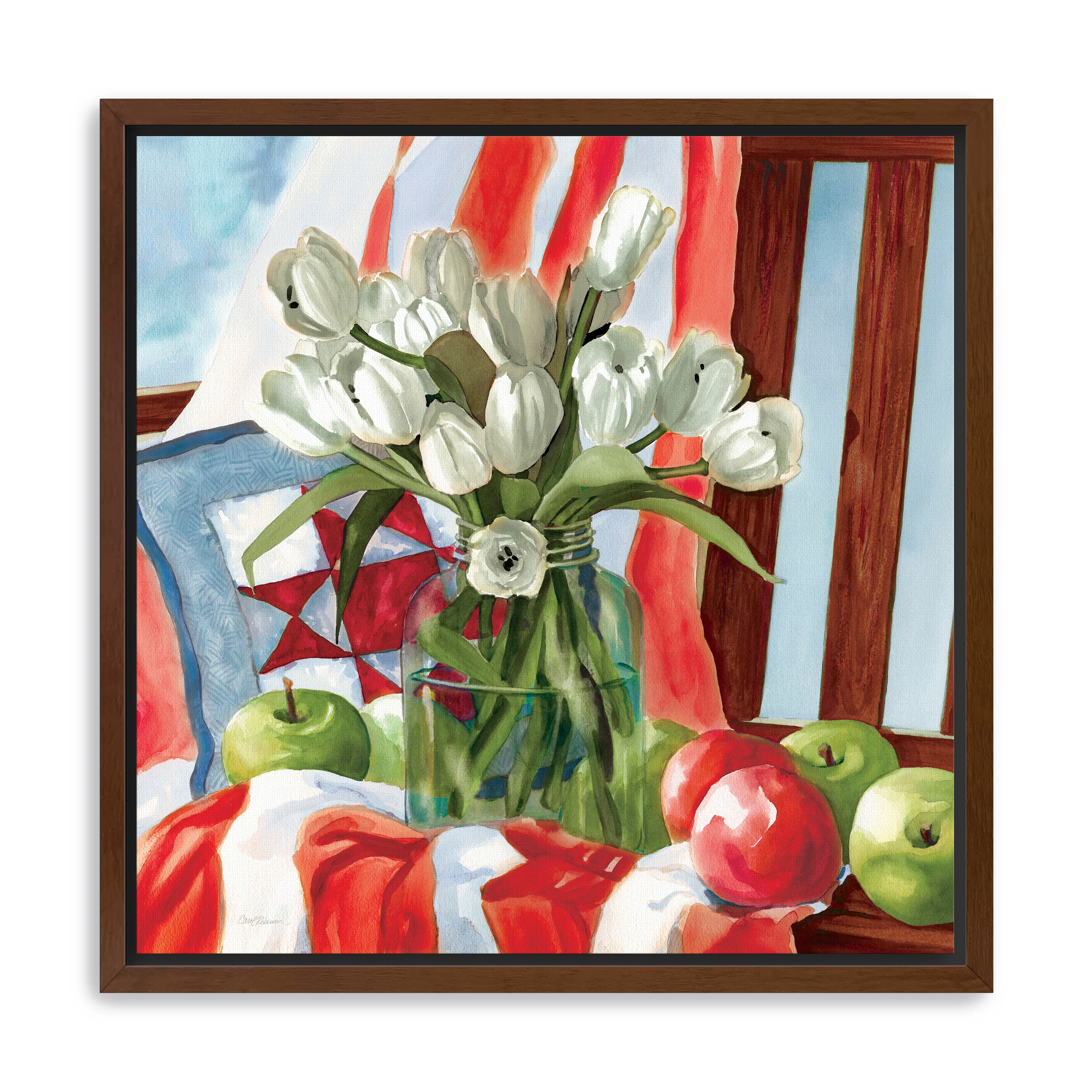 July Tulips Canvas Giclee