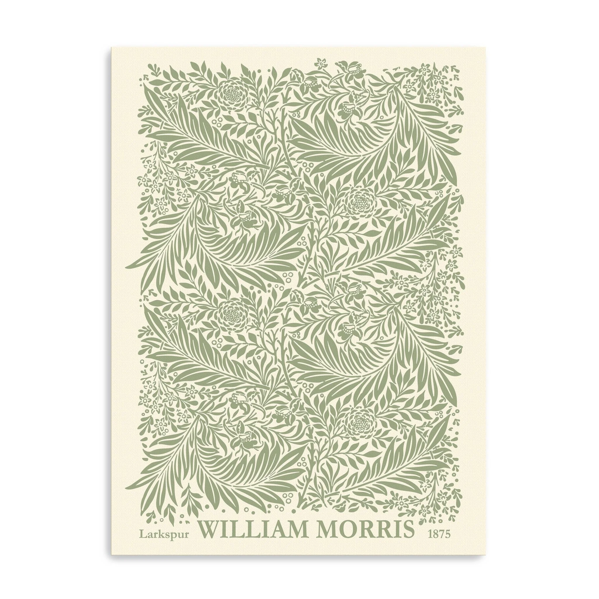 Green Larkspur Canvas Giclee Wall Art