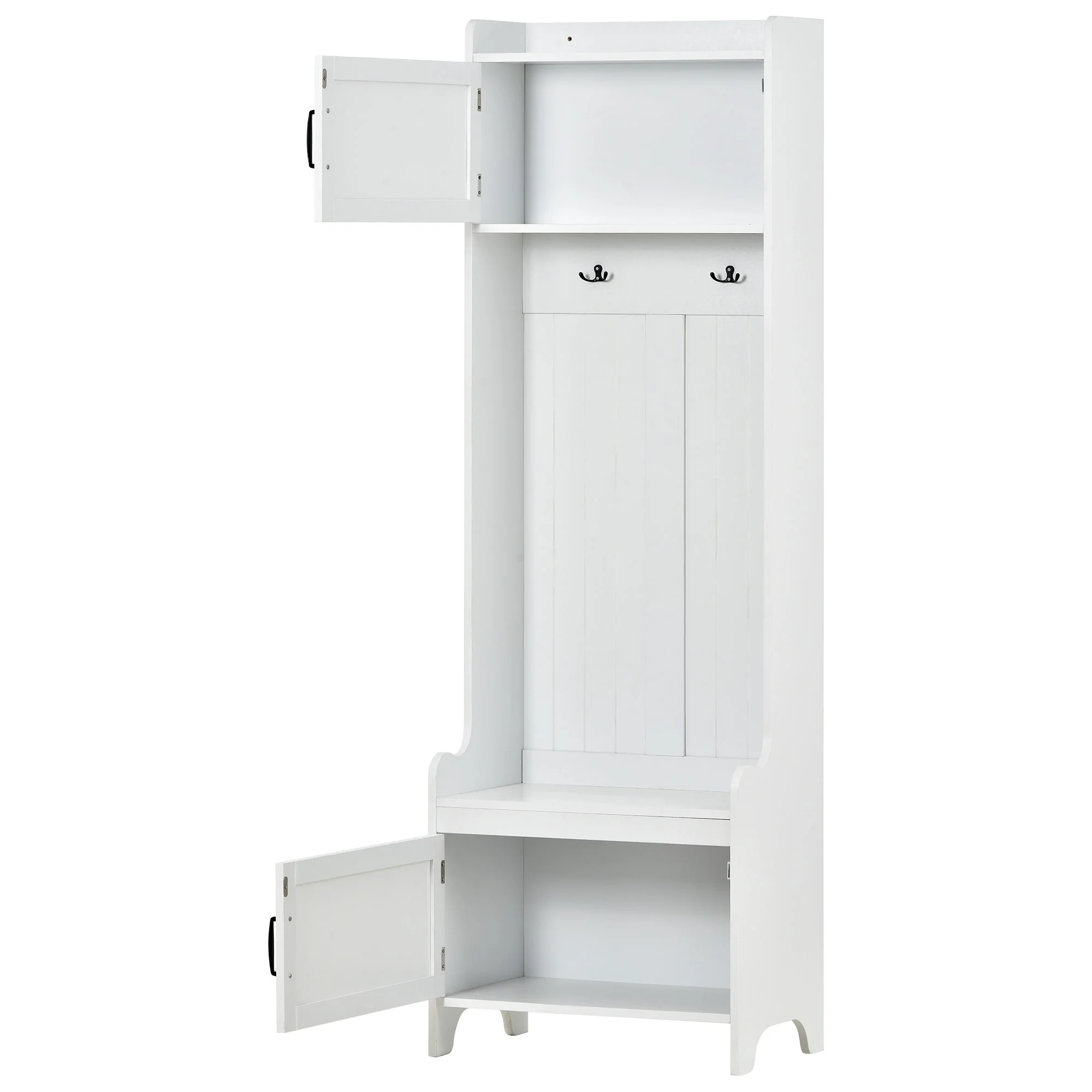 Entryway Bench Hall Tree with Ample Storage Drawer - N/A