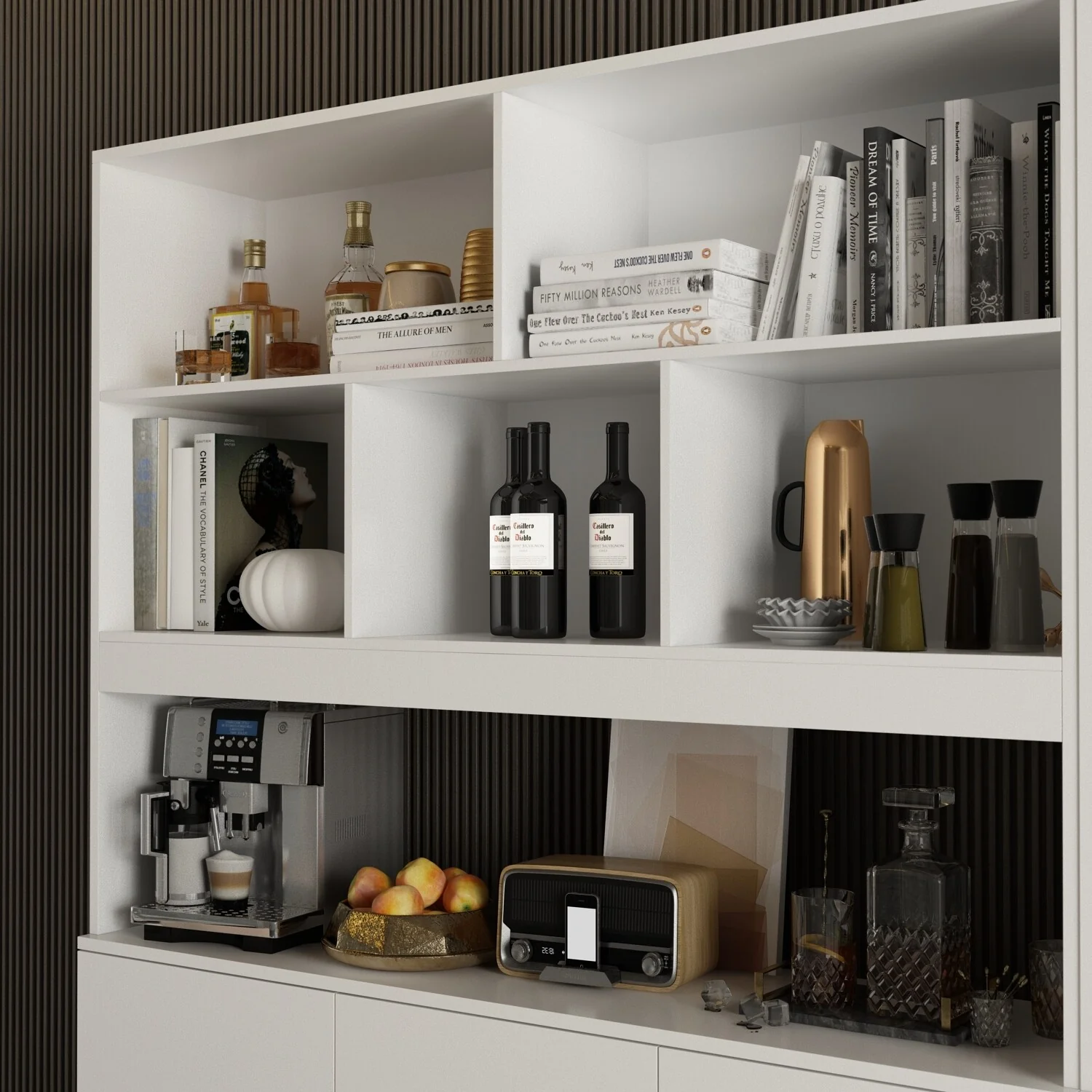 Combined BookShelves Kitchen Cabinet Display Cabinet Pantry Bookcase