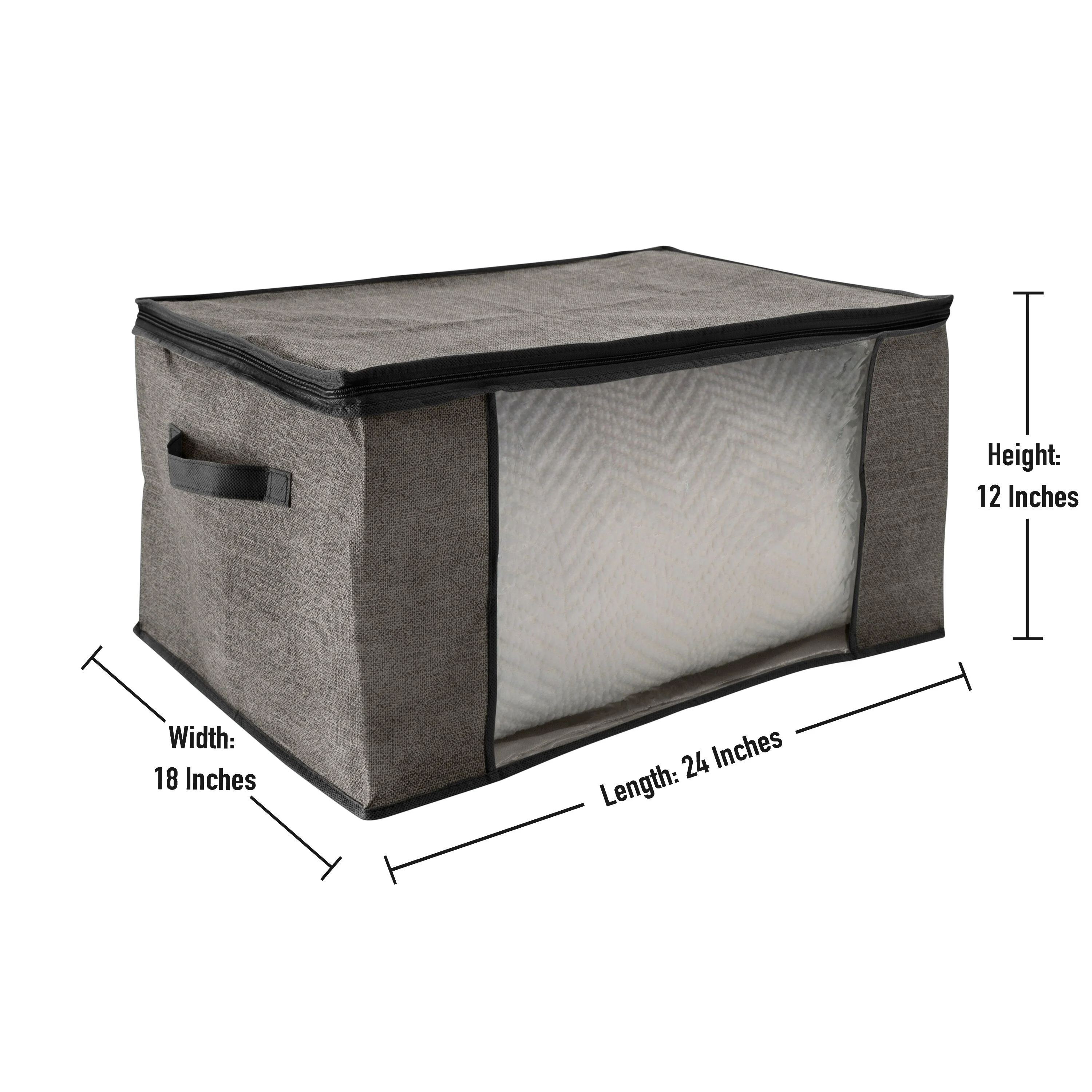 Simplify 2 Pack Blanket Storage Bag in Black