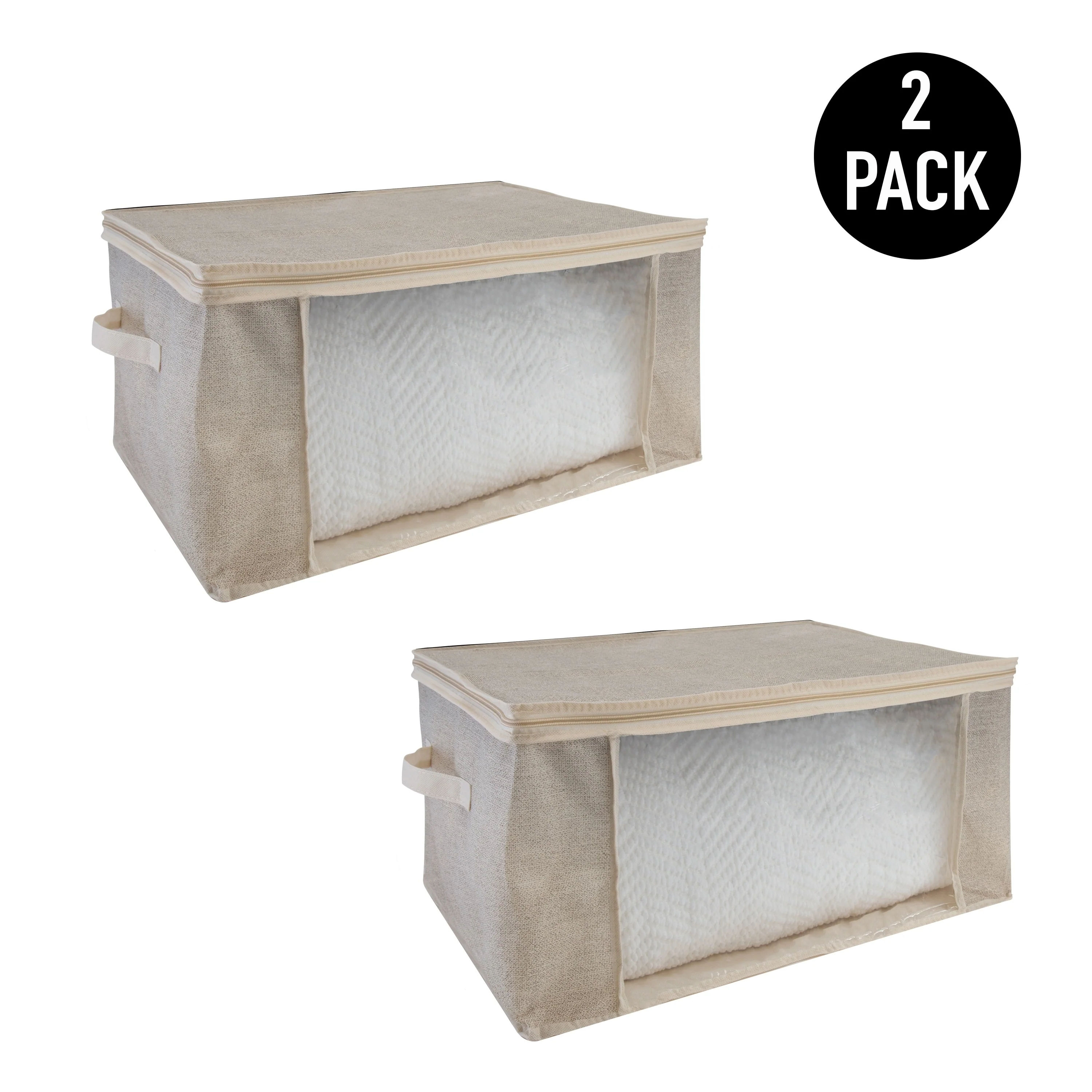 Simplify 2 Pack Blanket Storage Bag in Black