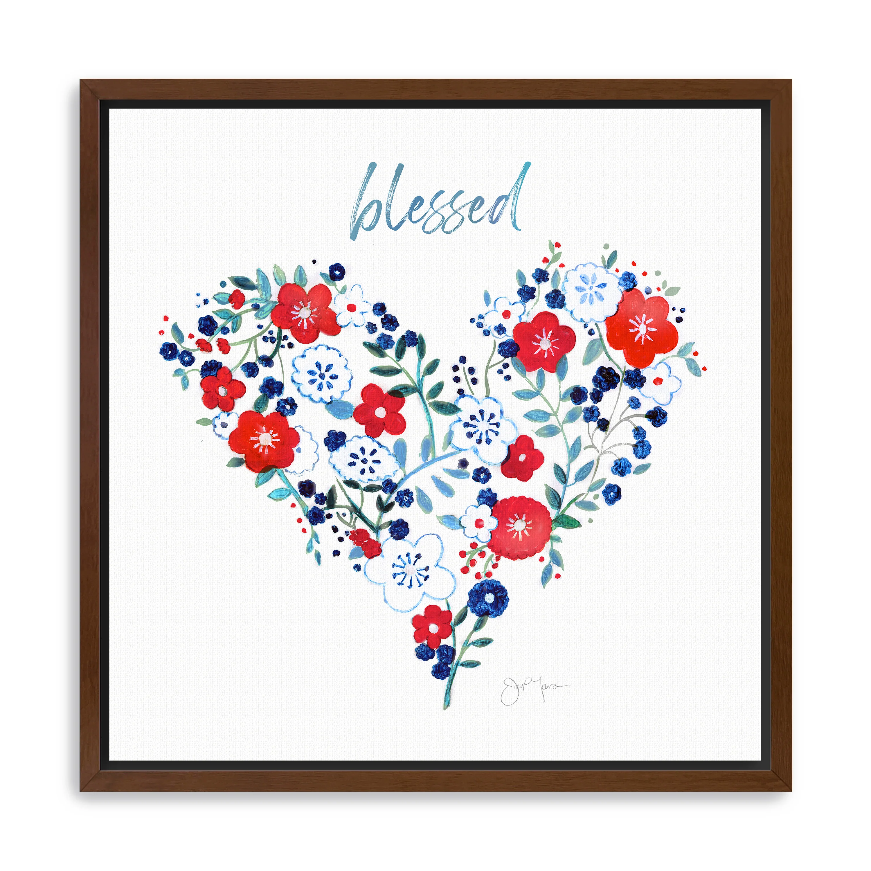 Blessed Heart Canvas Giclee