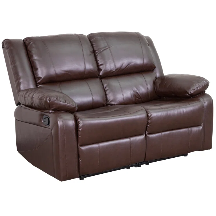 Loveseat with Two Built-In Recliners