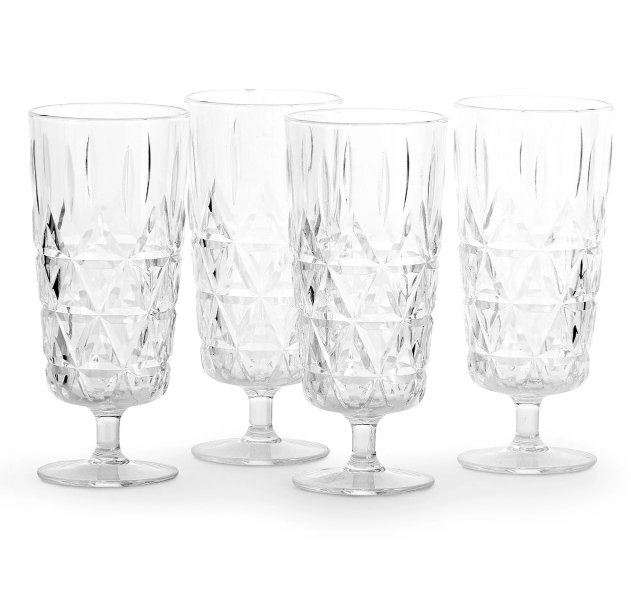 Picnic Outdoor Dinnerware Collection Champagne Glass, Set of 4