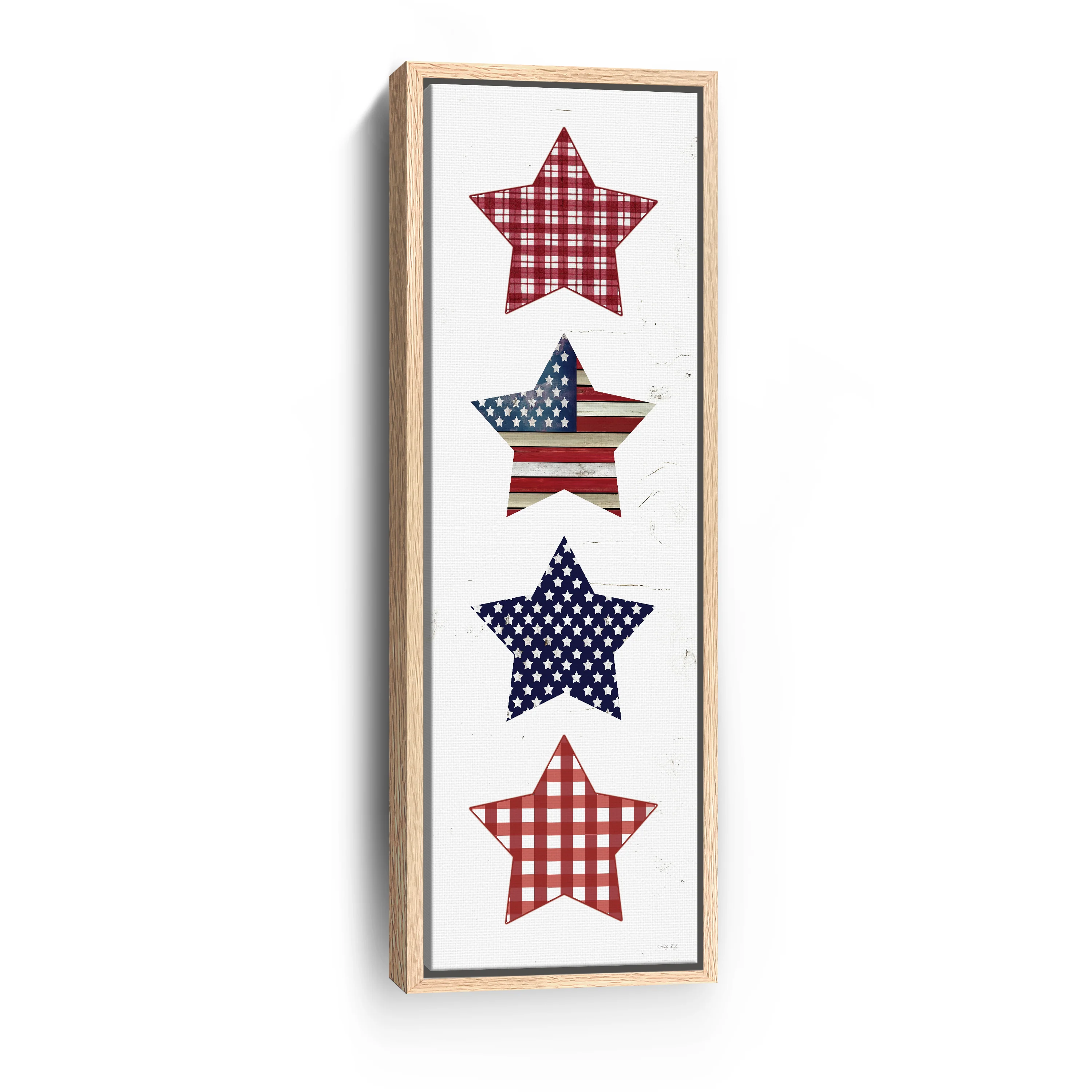 Patriotic Stars Canvas Giclee