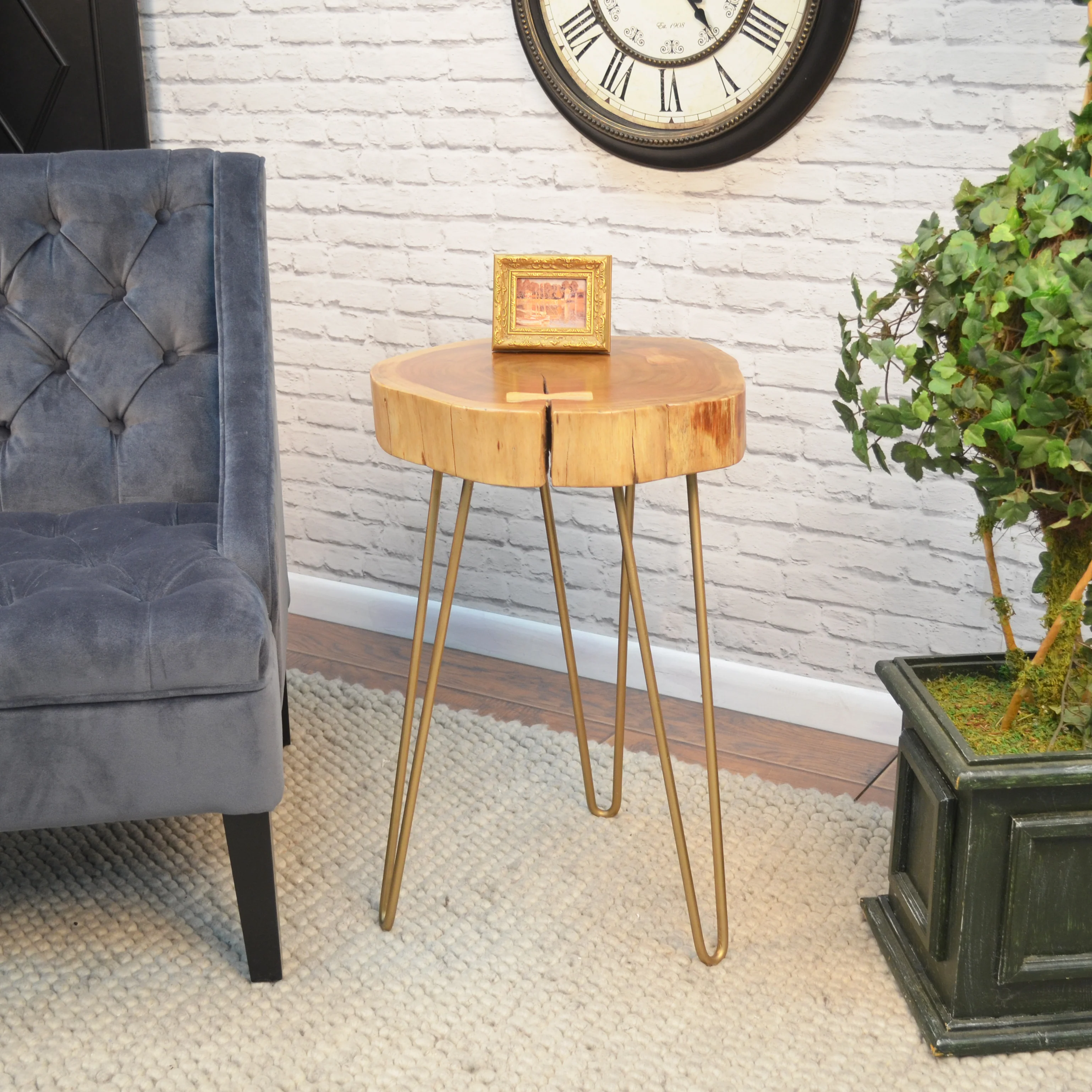 Seti Live Edge Accent Table