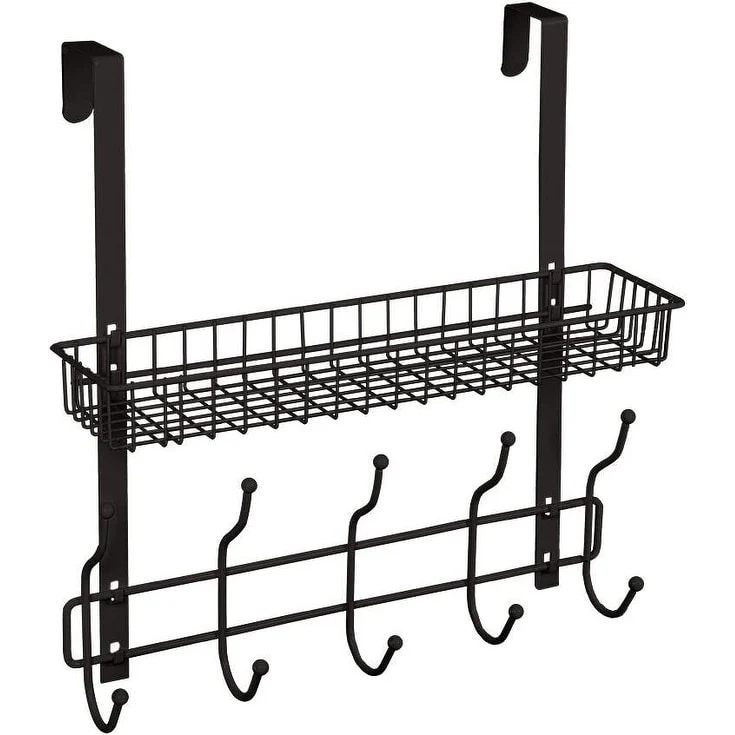 Over The Door Shelf Organizer with 5 Hook