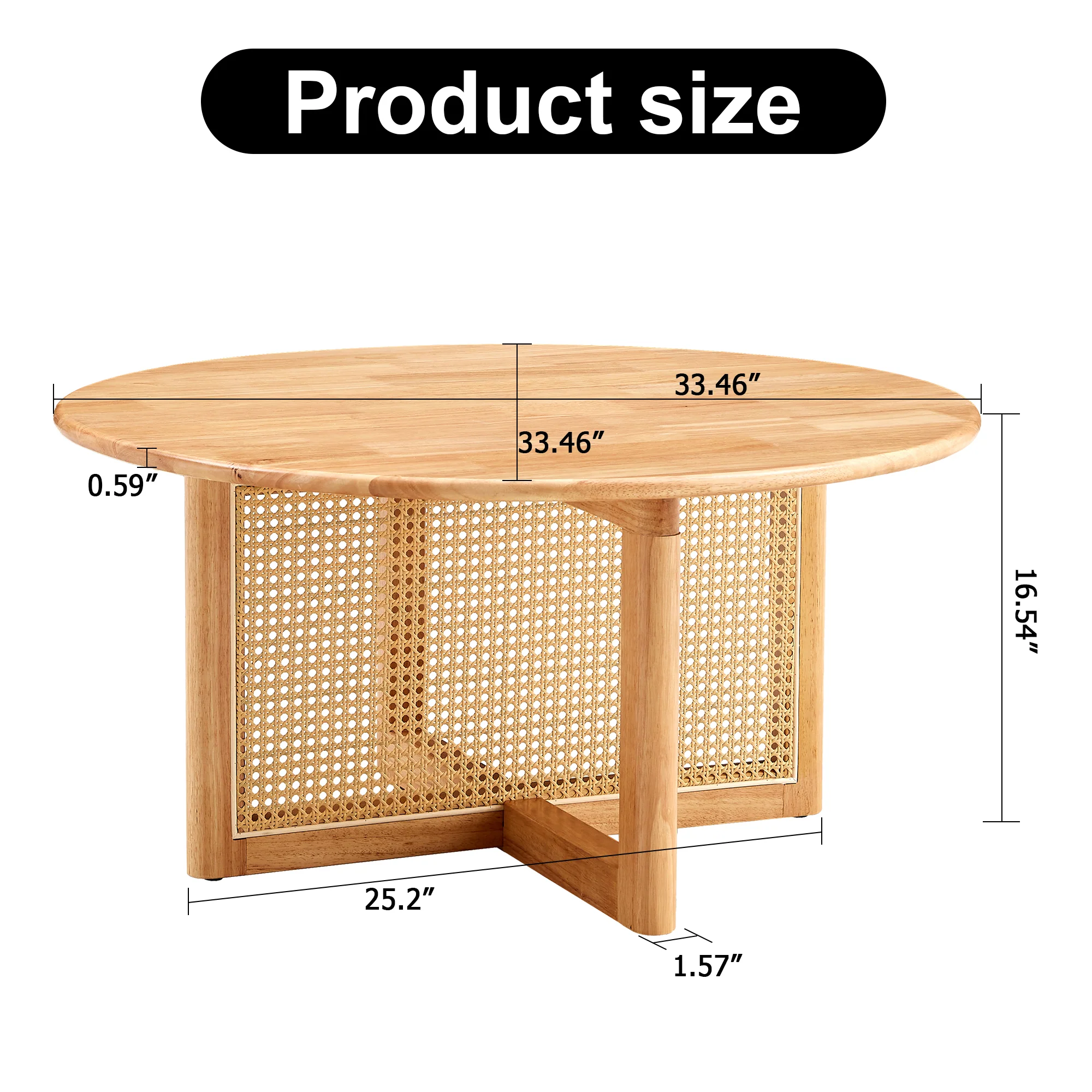 Naturally Elegant Wooden Coffee Table
