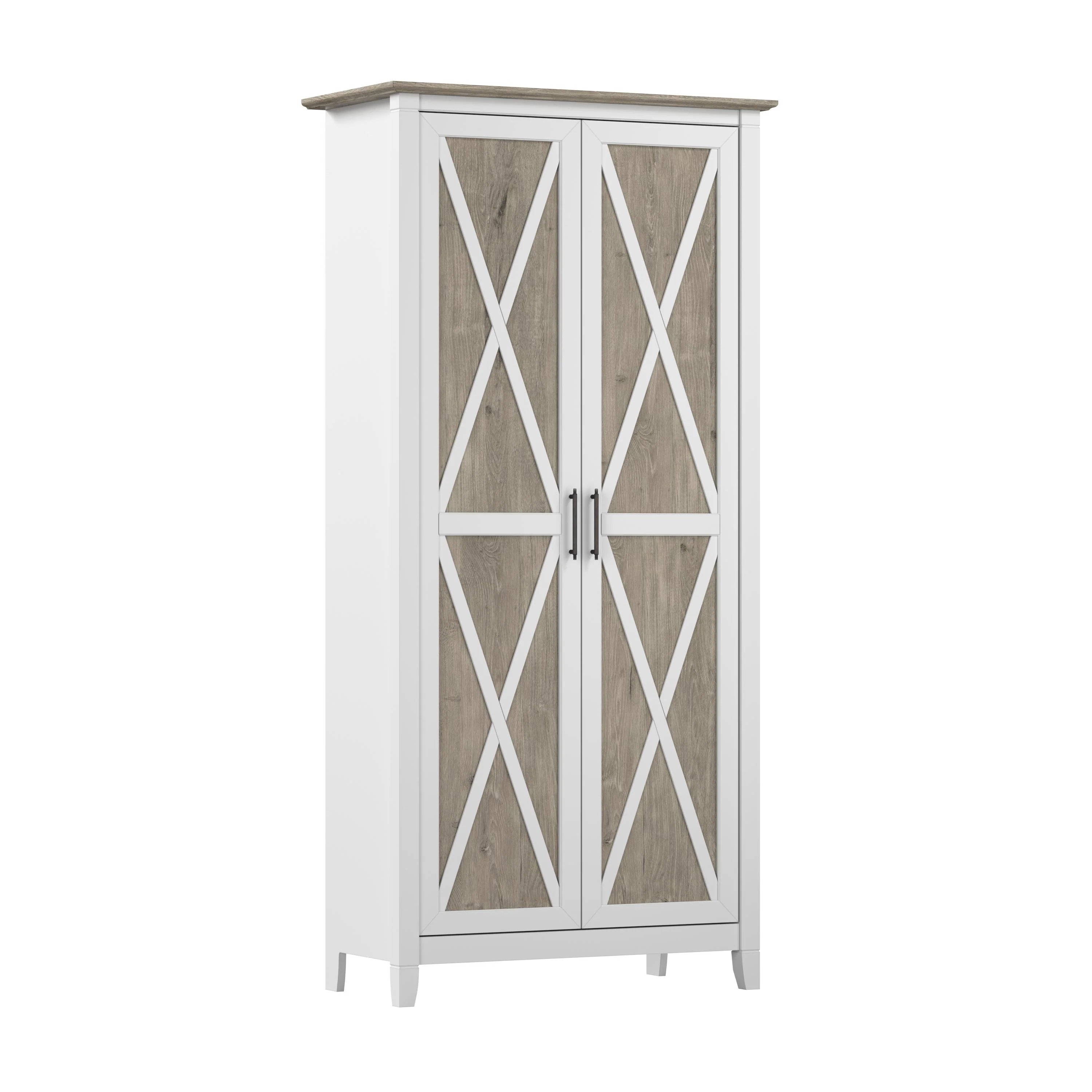 Key West Tall Kitchen Pantry Cabinet with Doors by Bush Furniture