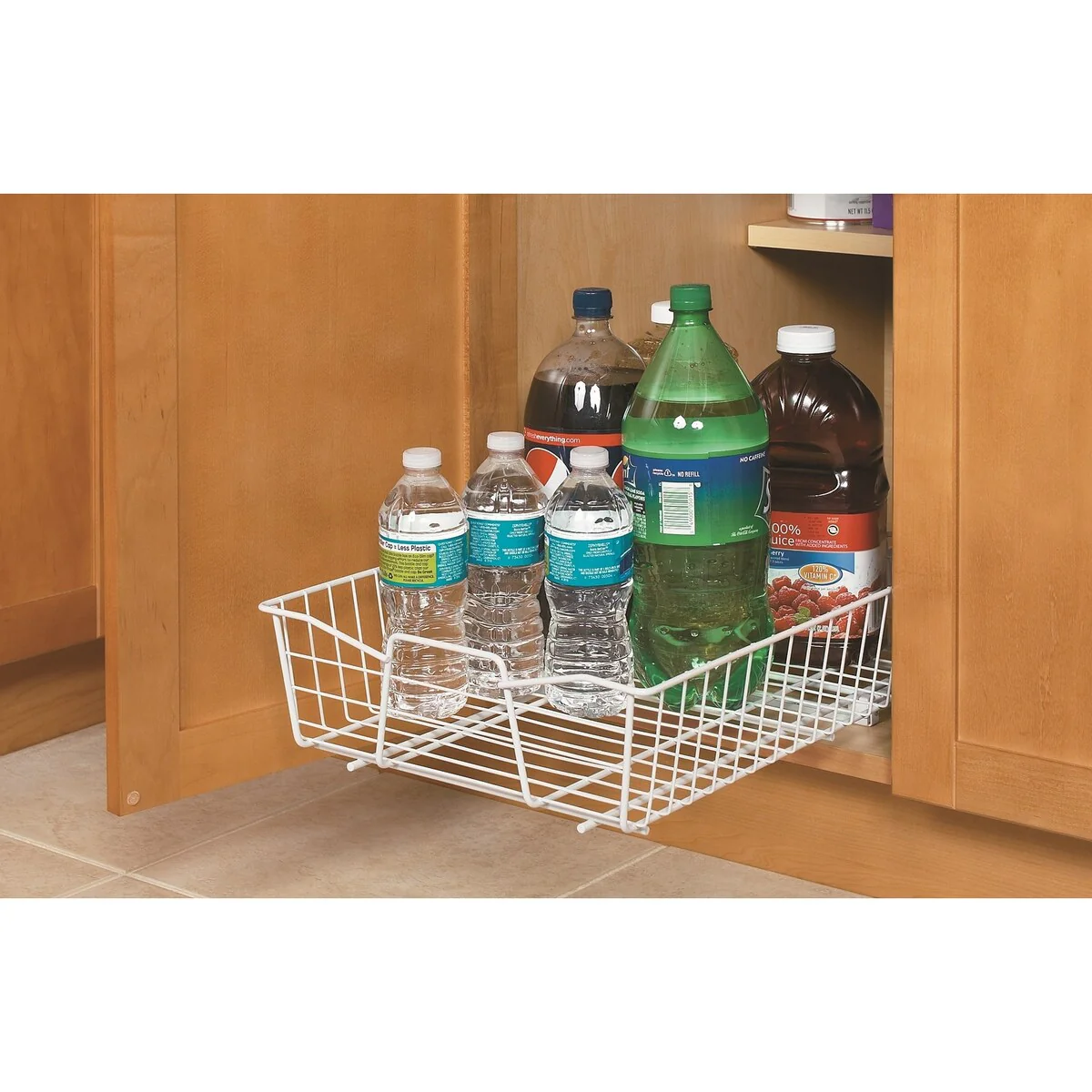 ClosetMaid White Finish 14 in. Pull Out Cabinet Organizer