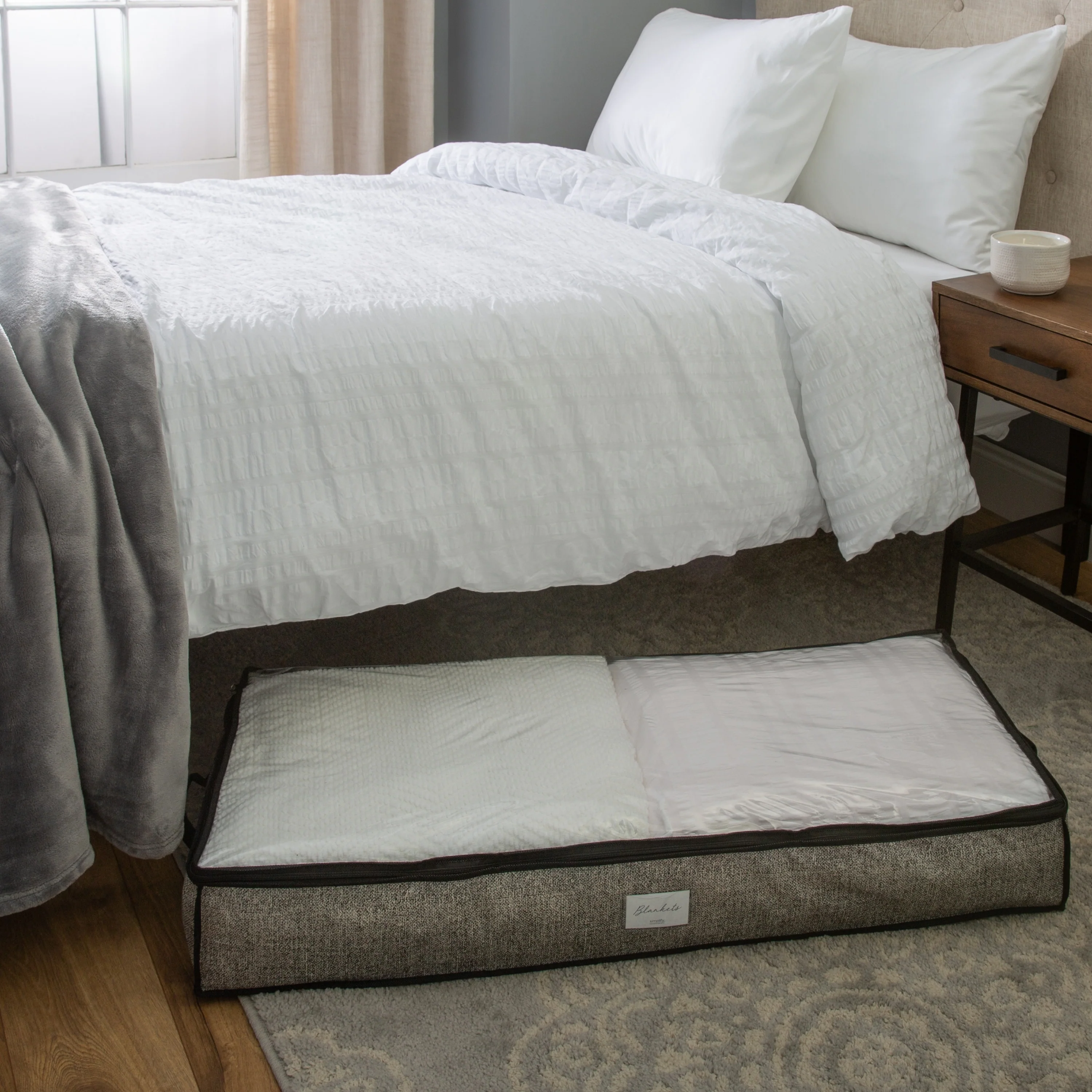 Simplify 2 Pack Under the Bed Storage Bag in Black