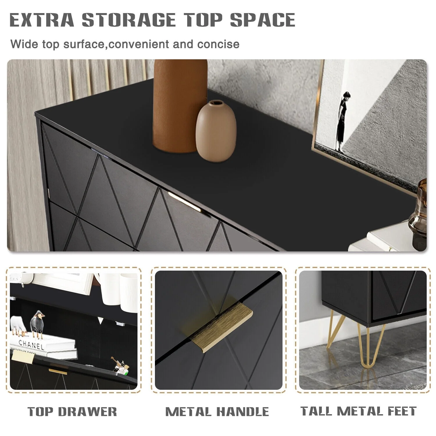 Shoe Cabinet with 3 Flip Drawers & Boot Rack Narrow Shoe Rack