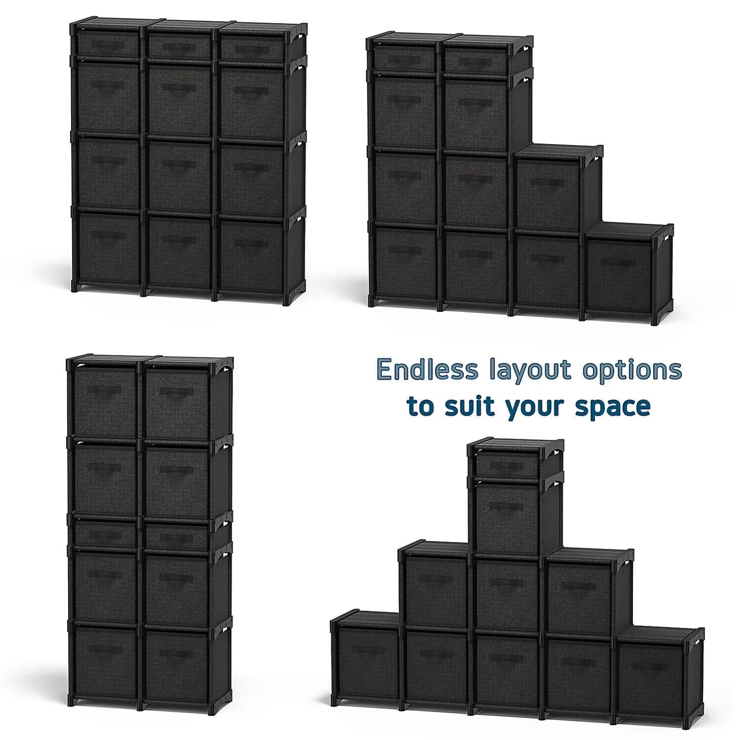 12 Cube Closet Storage Organizer Shelves