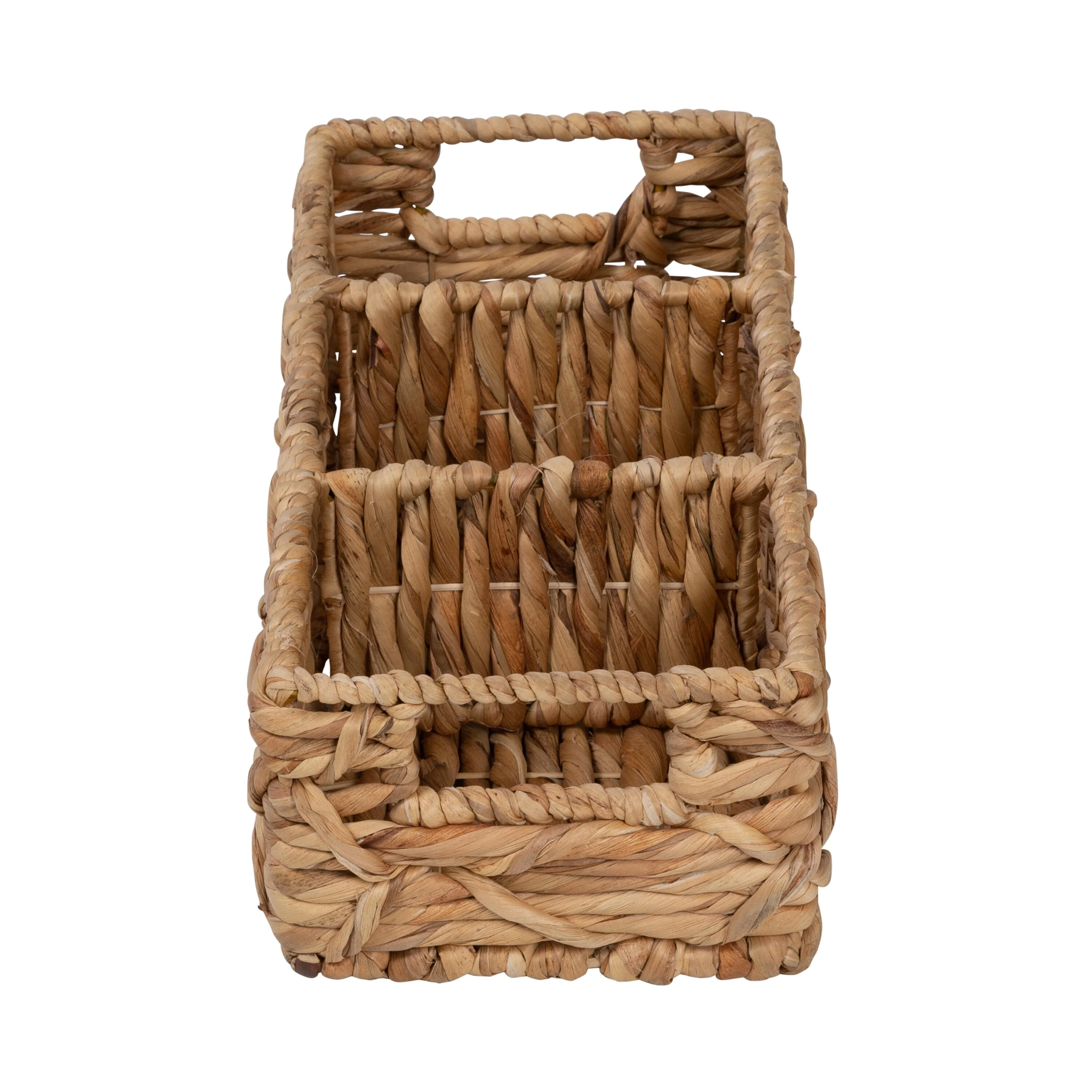 Honey-Can-Do Set of 2 Natural Wicker Baskets with Dividers
