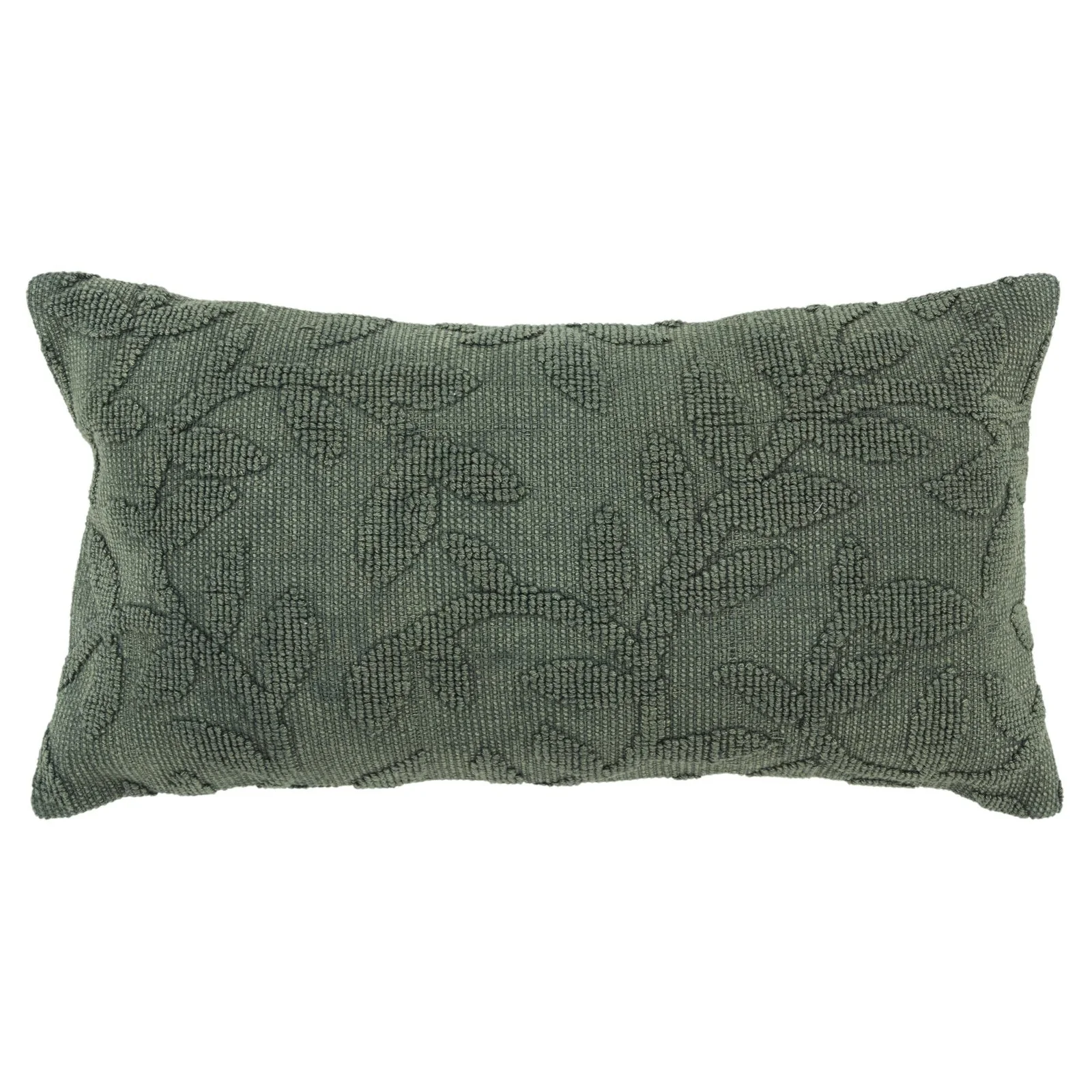 Woven Cotton Botanical Decorative Throw Pillow