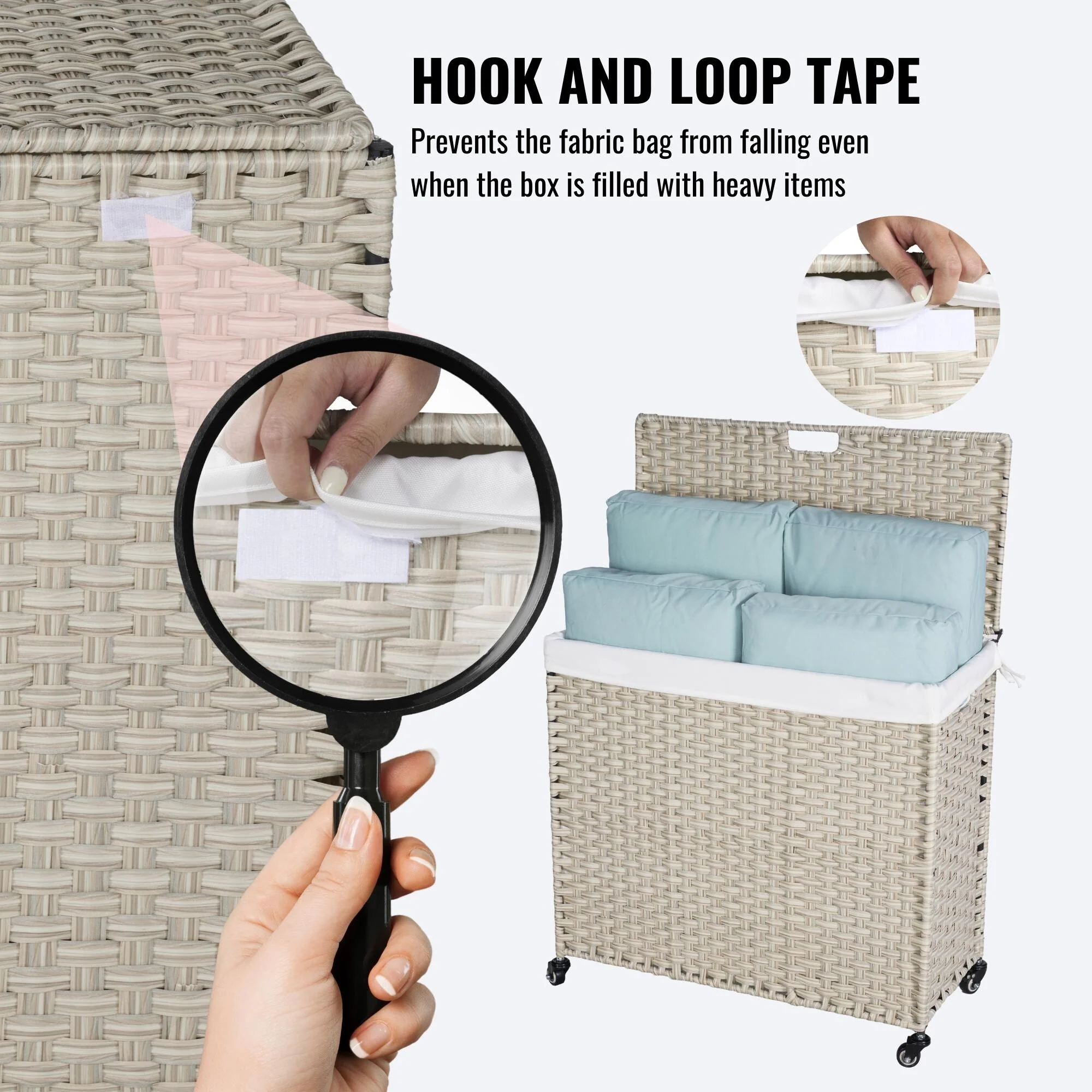 GDFStudio - Ethan Monroe Laundry Hamper Set - Versatile and Stylish Storage Solution