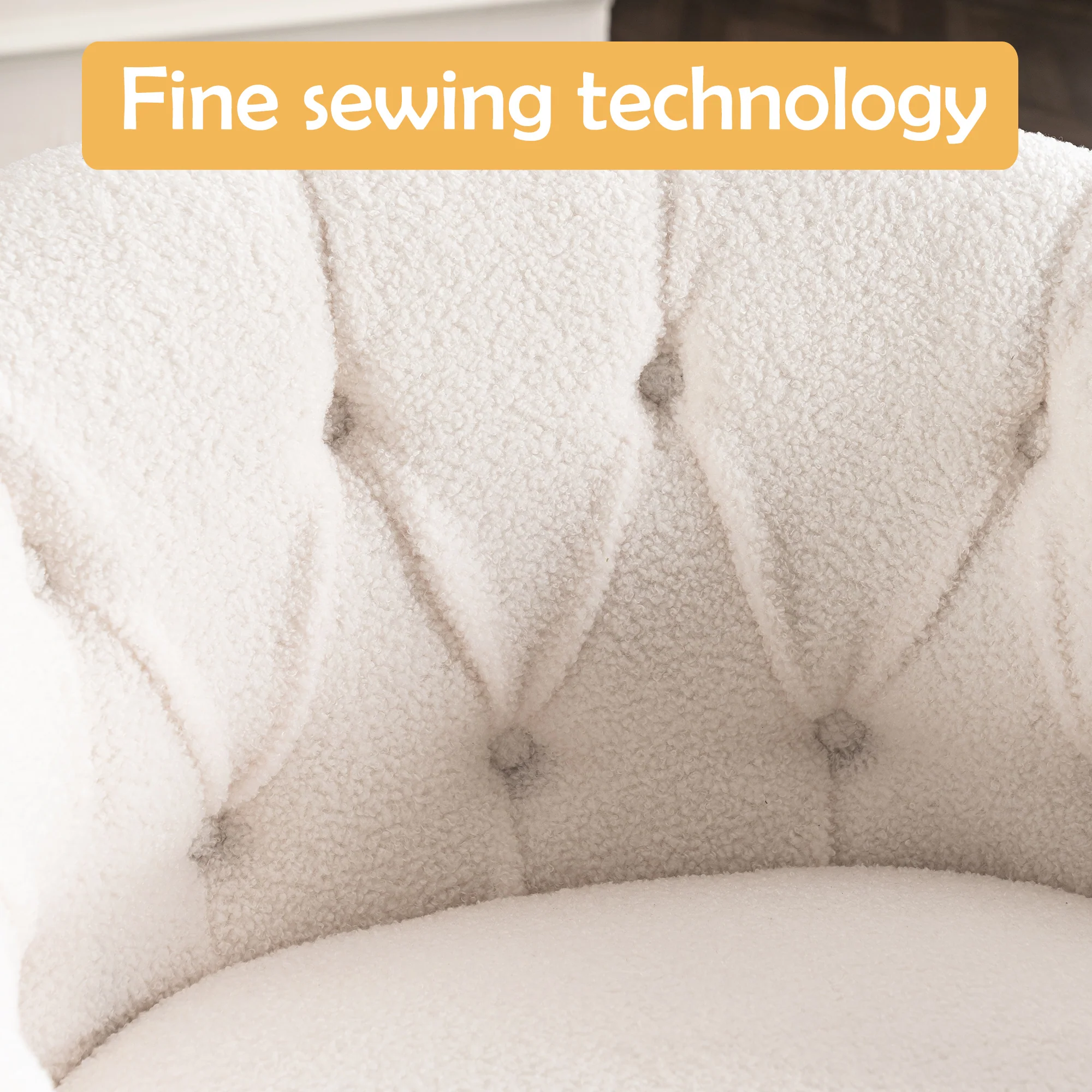 Swivel Barrel Chair with Ottoman