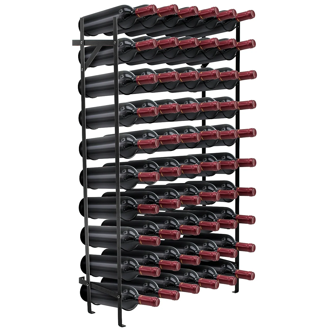 Freestanding Metal Wine Rack - Up to 150 Wine Bottles