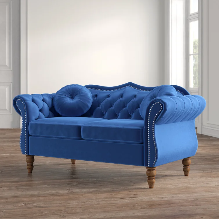 Evianna 65.5'' Velvet Loveseat