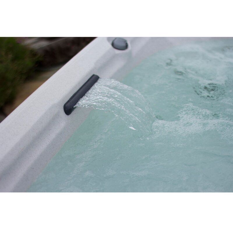 Lifesmart Spas 7 - Person 65 - Jet Square Hot Tub with Ozonator in Espresso