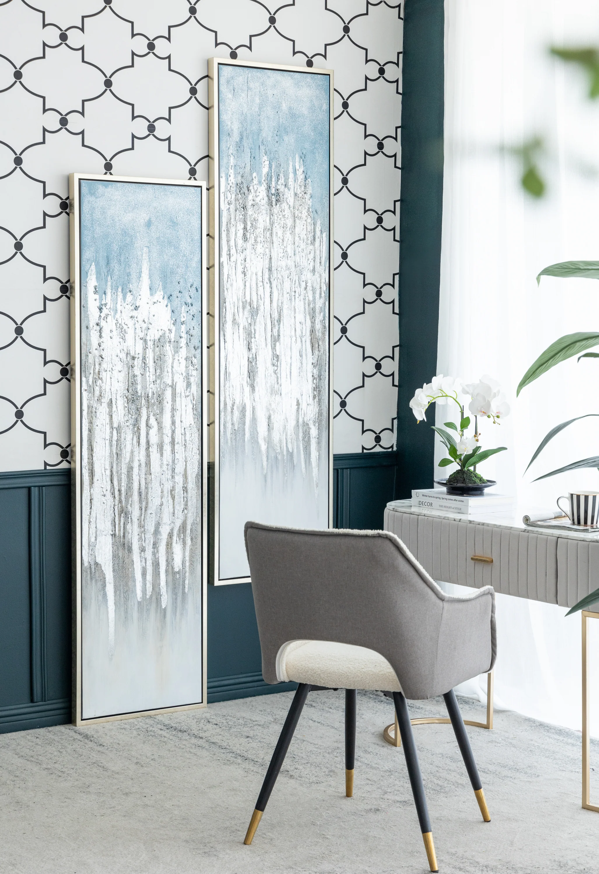 Dhalia Ombre Wall Art