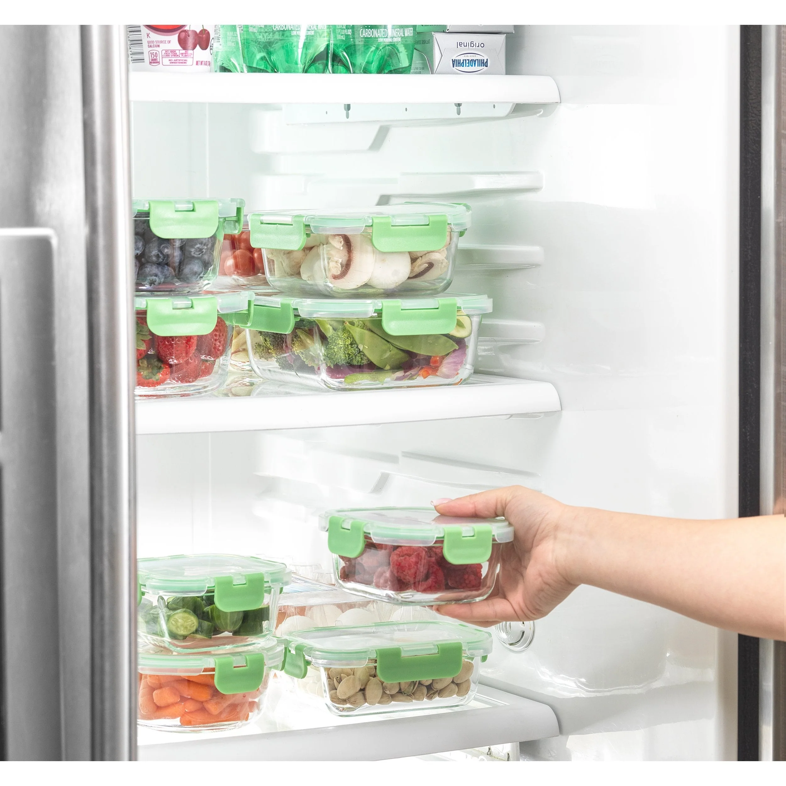 JoyFul 24 Piece Glass Food Storage Containers Set with Airtight Lids
