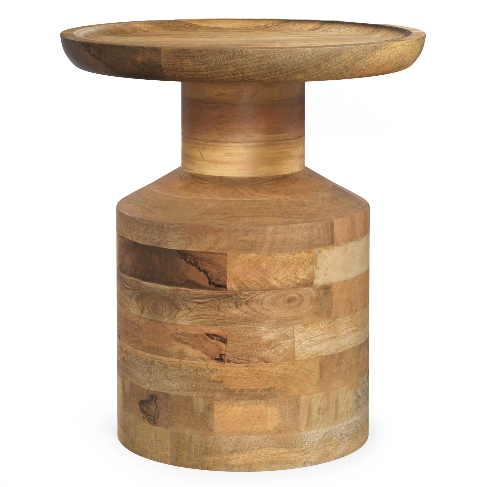 Focus Wooden Accent Table with Round Top