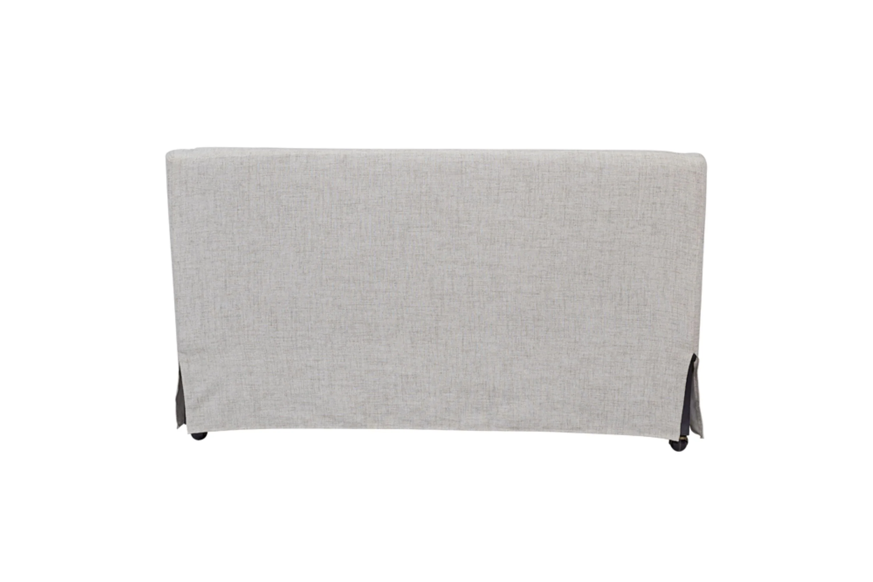 Slip Covered Settee with Casters