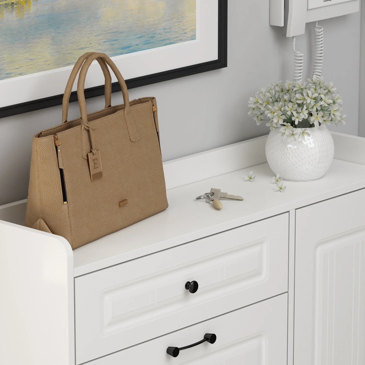 Kerrogee Shoe Cabinet w/ Drawers for Up to 18 Pairs (Can Fit Boots )