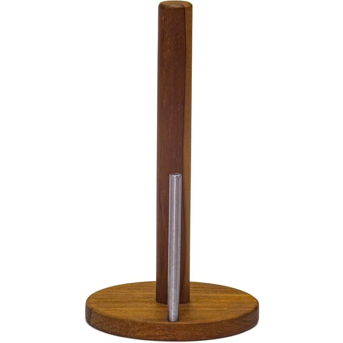 Manada Teak & Stainless Steel Paper Towel Holder