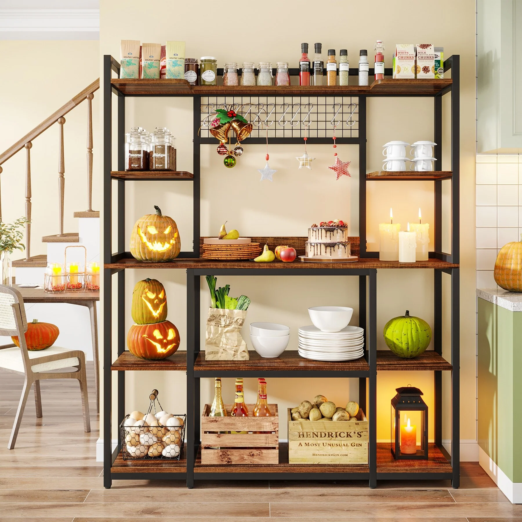 5-Tier Large Kitchen Bakers Rack, 55