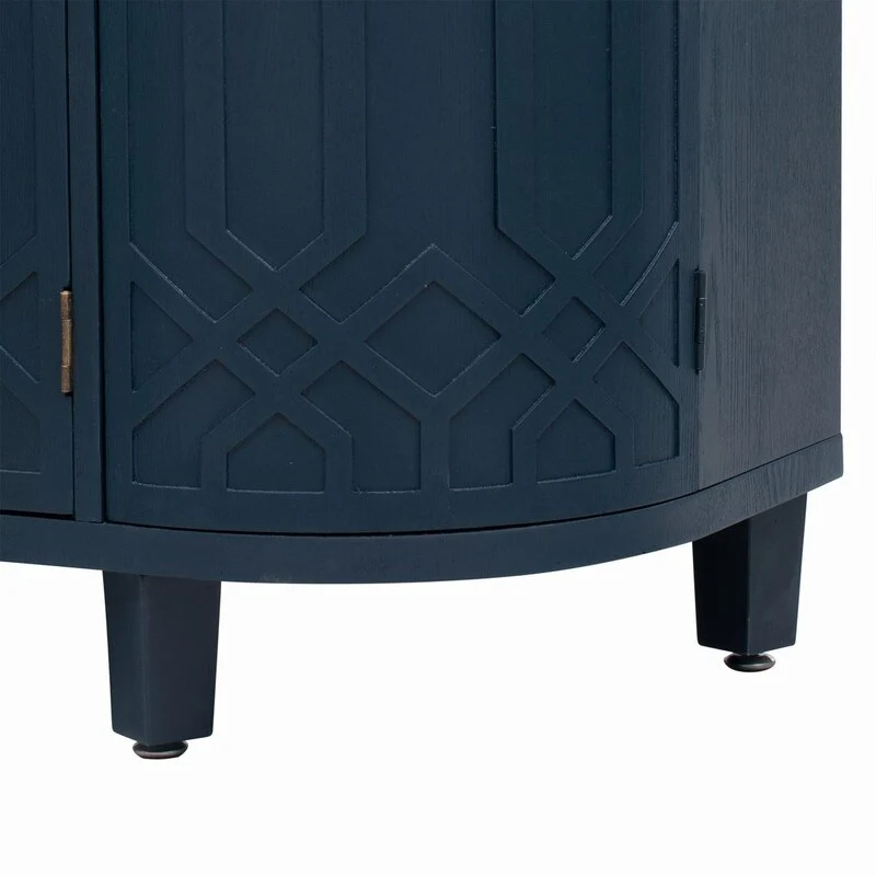 48''W Storage Cabinet with Four Doors and Adjustable Shelves - N/A