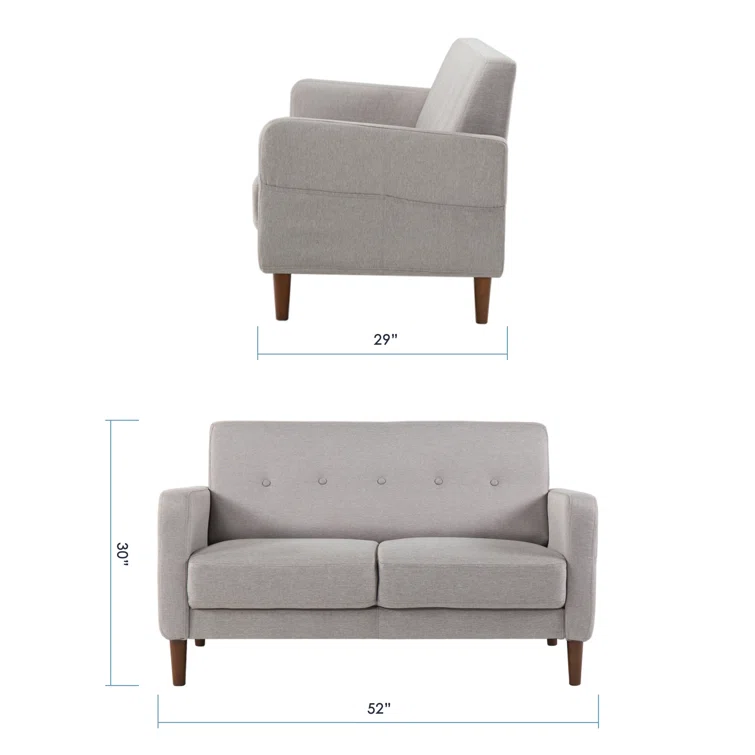 Adair 52'' Upholstered Loveseat