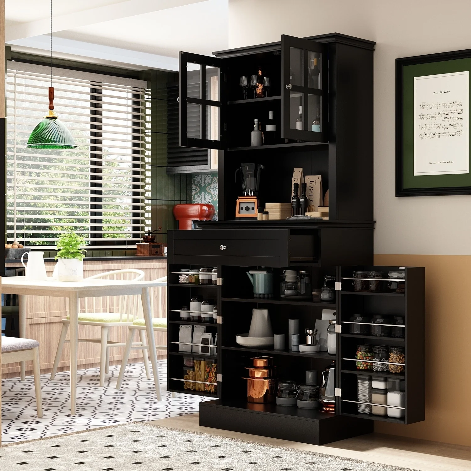 Freestanding Kitchen Pantry, Kitchen Cupboard Storage Cabinets