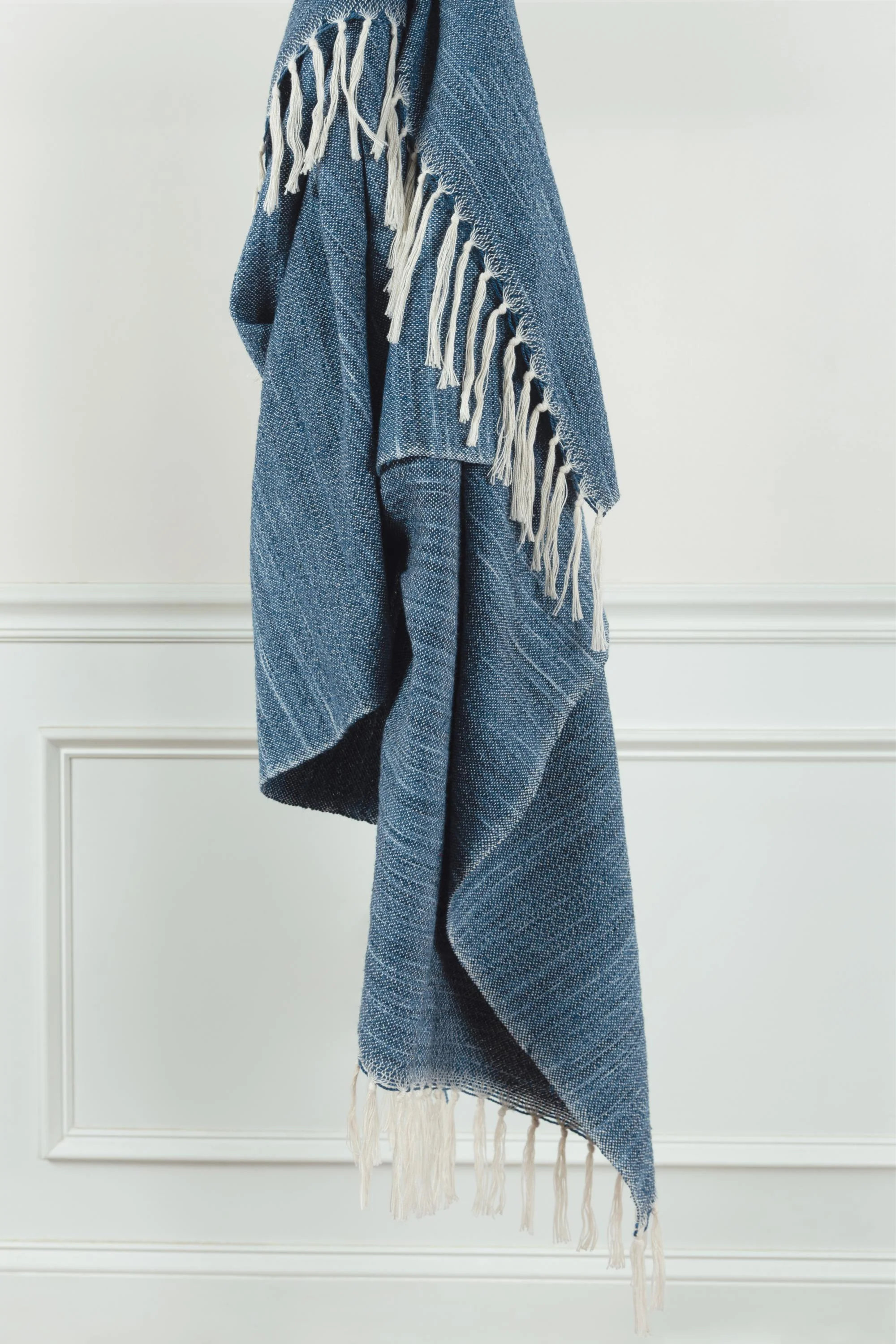 Woven Abstract Fringe Throw
