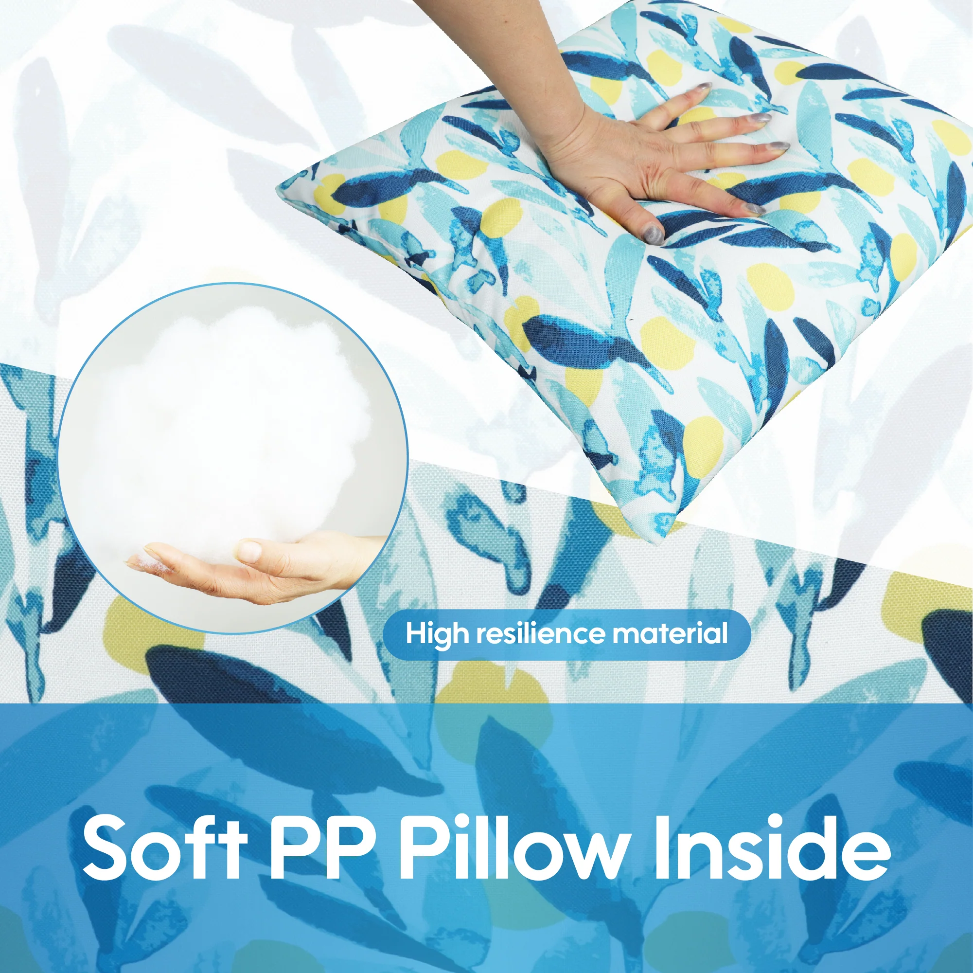 Lemon Outdoor Square Pillows, Set of 2