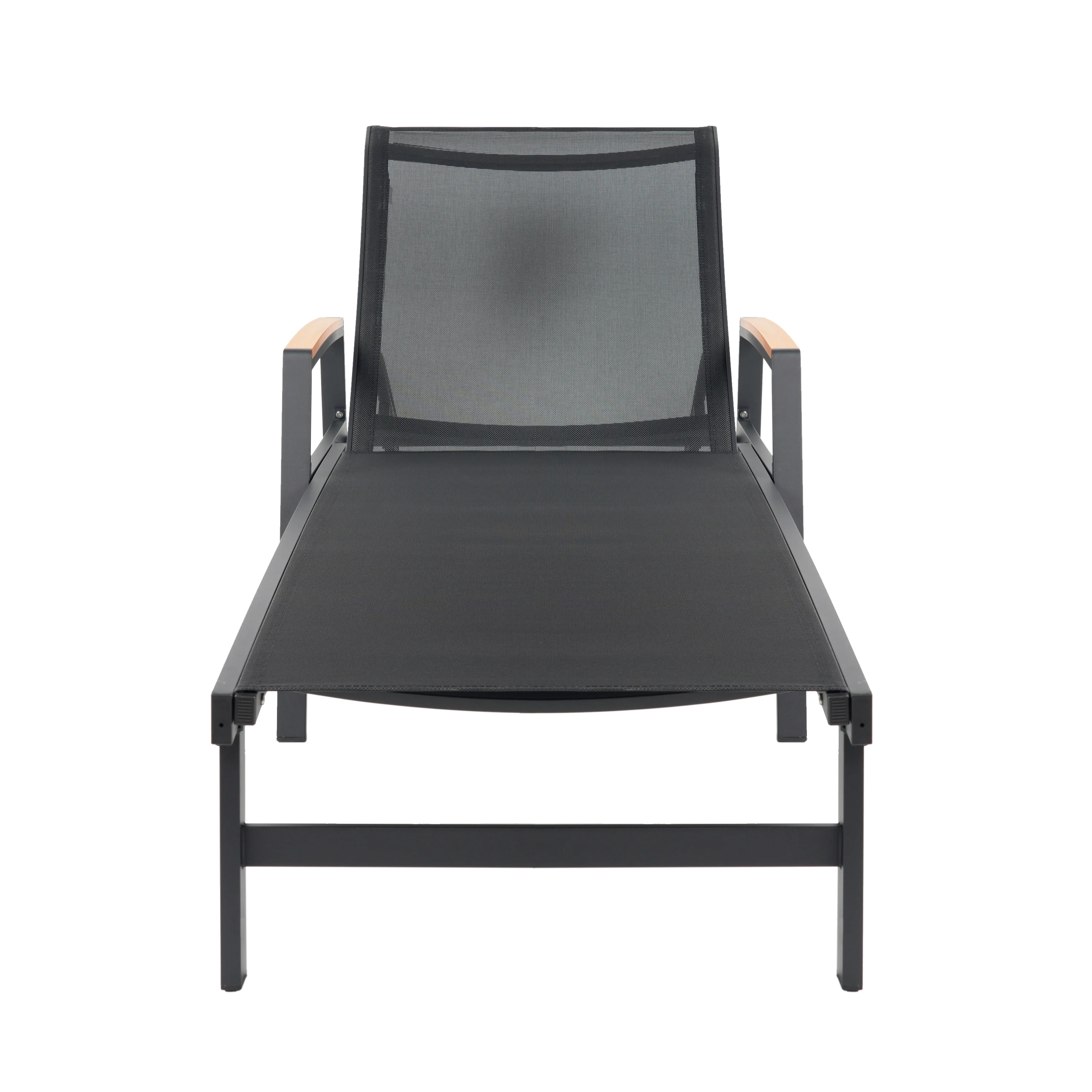 Wavellite Outdoor Chaise Lounges with Aluminum Frame and Mesh Seating