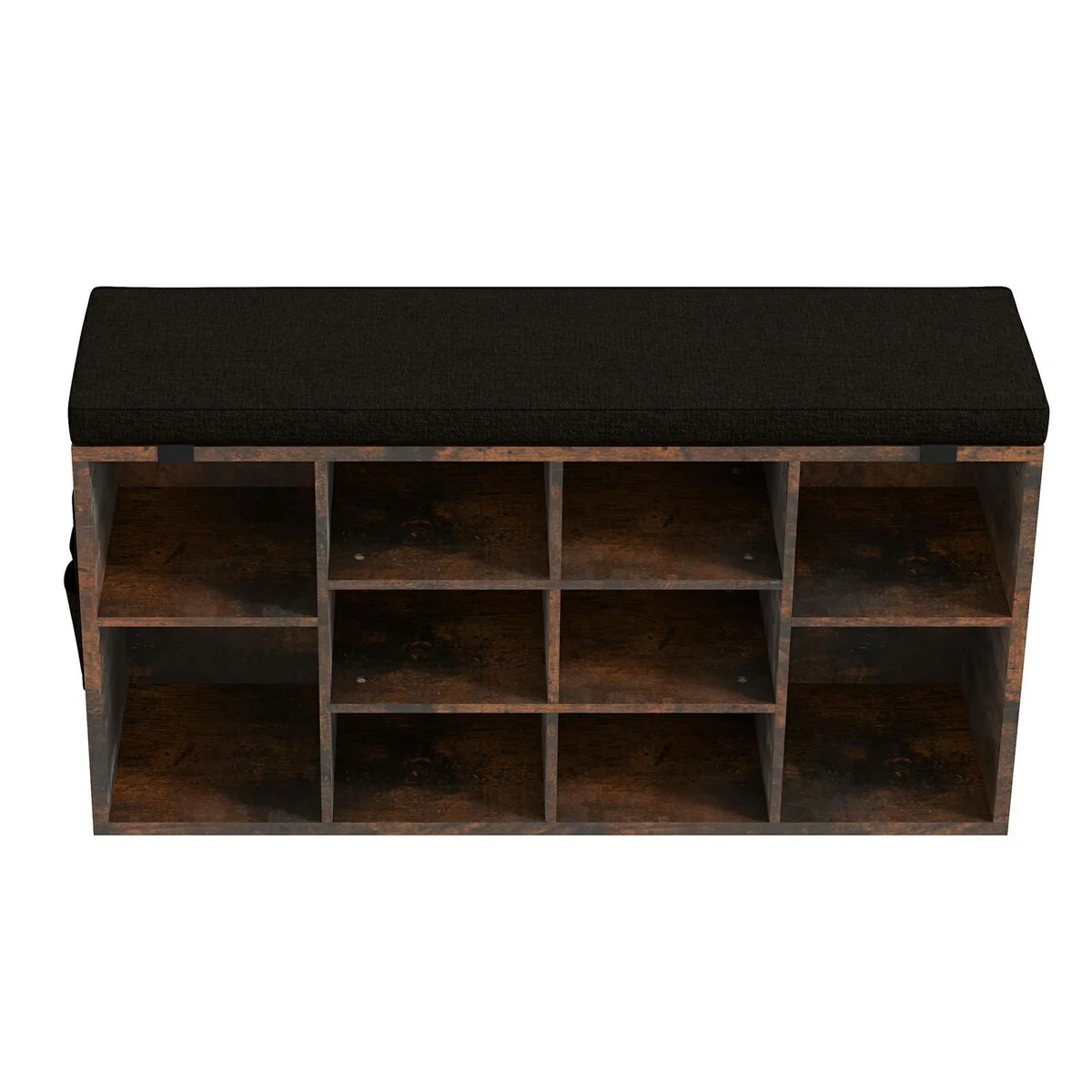 Entryway Shoe Bench with Storage, Padded Seat 40.9 inch