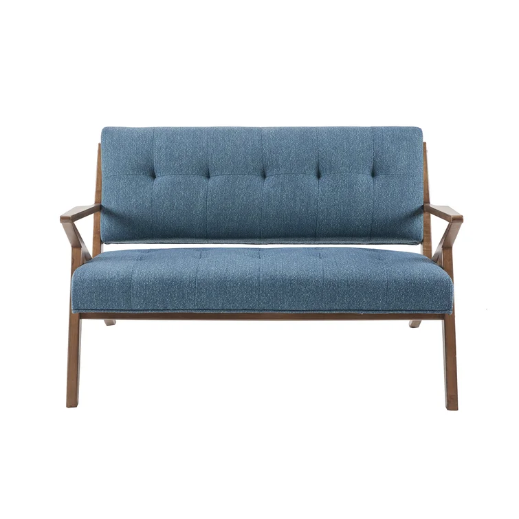 Desi Retro Button Tufted Loveseat
