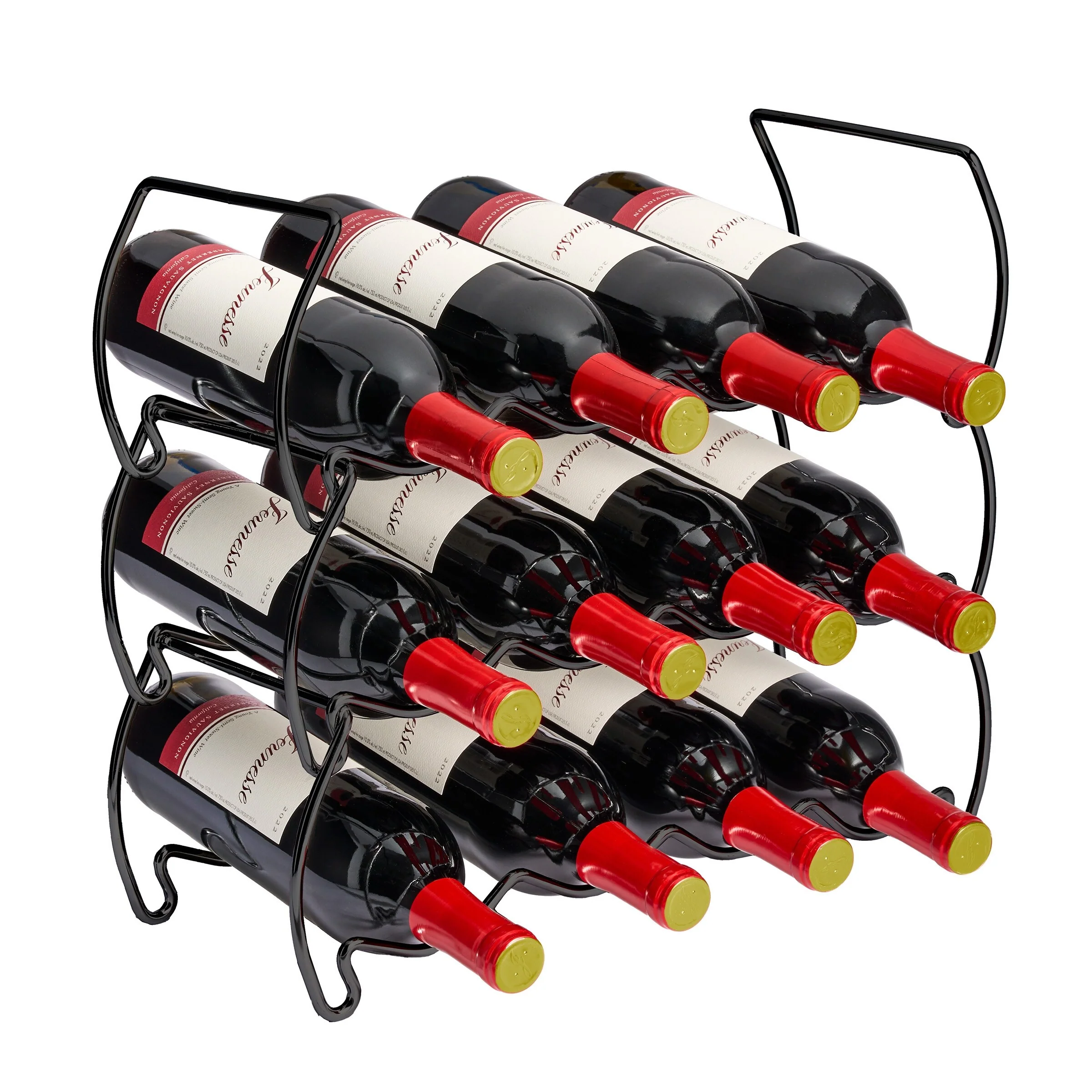 Metal Detachable Wine Rack - 3 Tier, Copper - 14