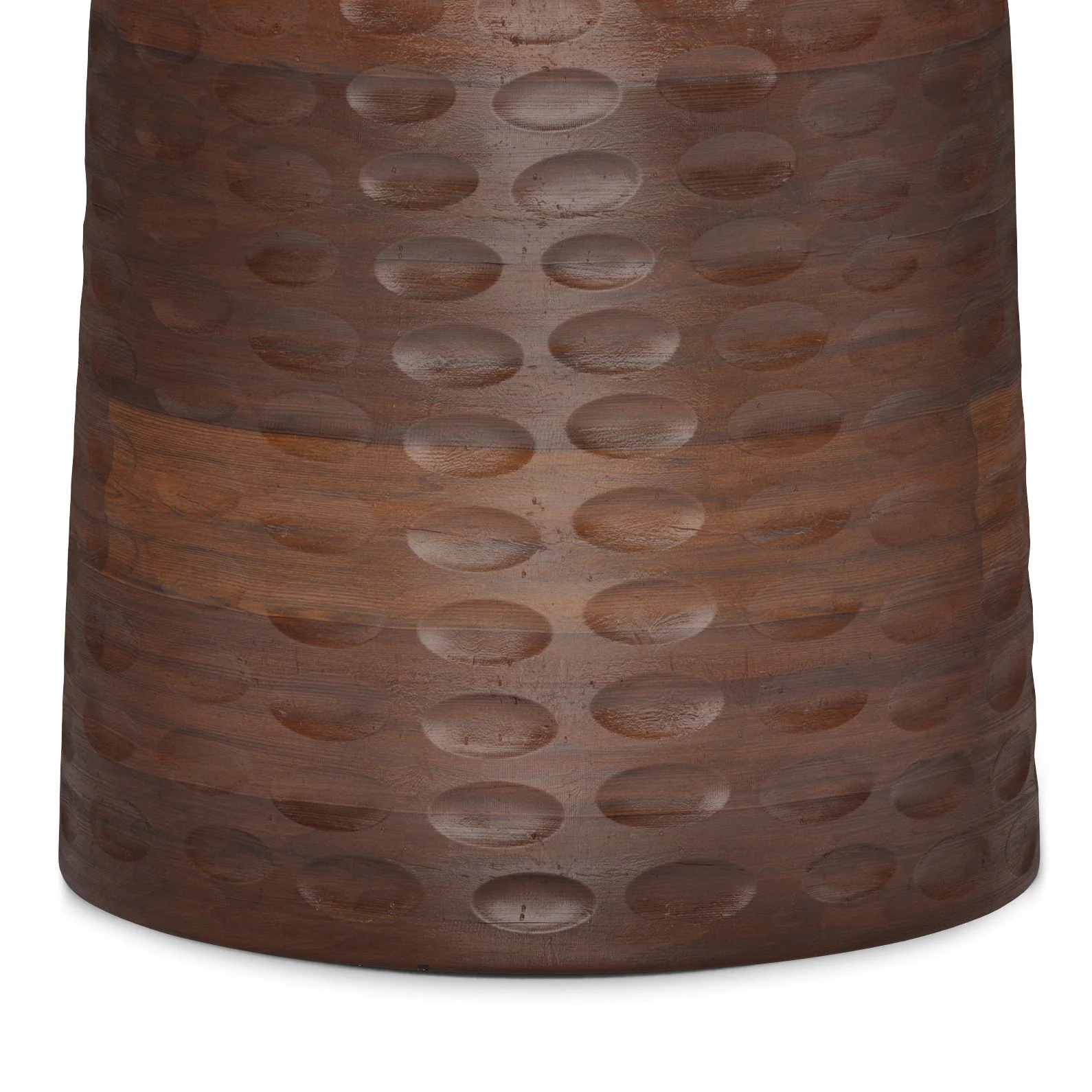 Centum Wooden Accent Table with Sleek Sculptural Design