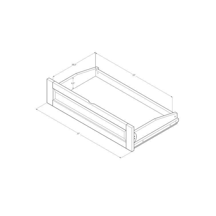 Stratford Full-Size Futon Frame Includes Storage Drawers and Mattress