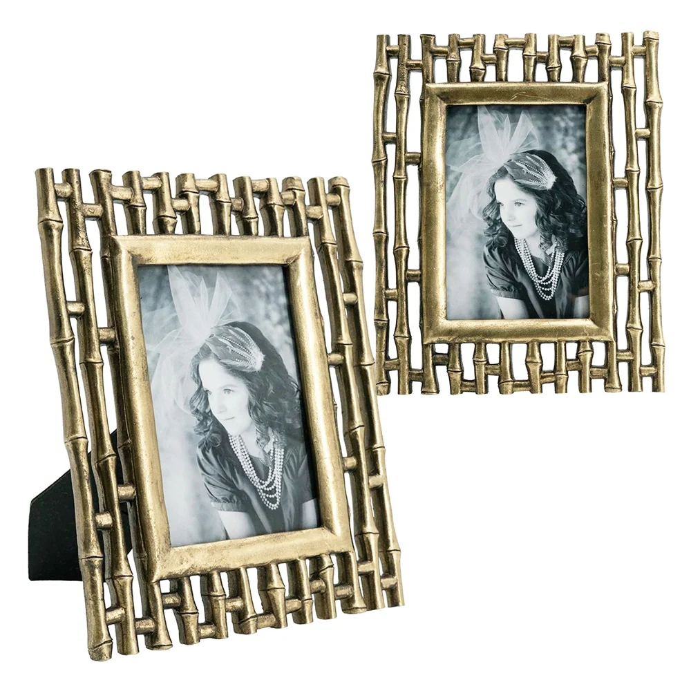 4x6 Gold Photo Frame, Set of 2