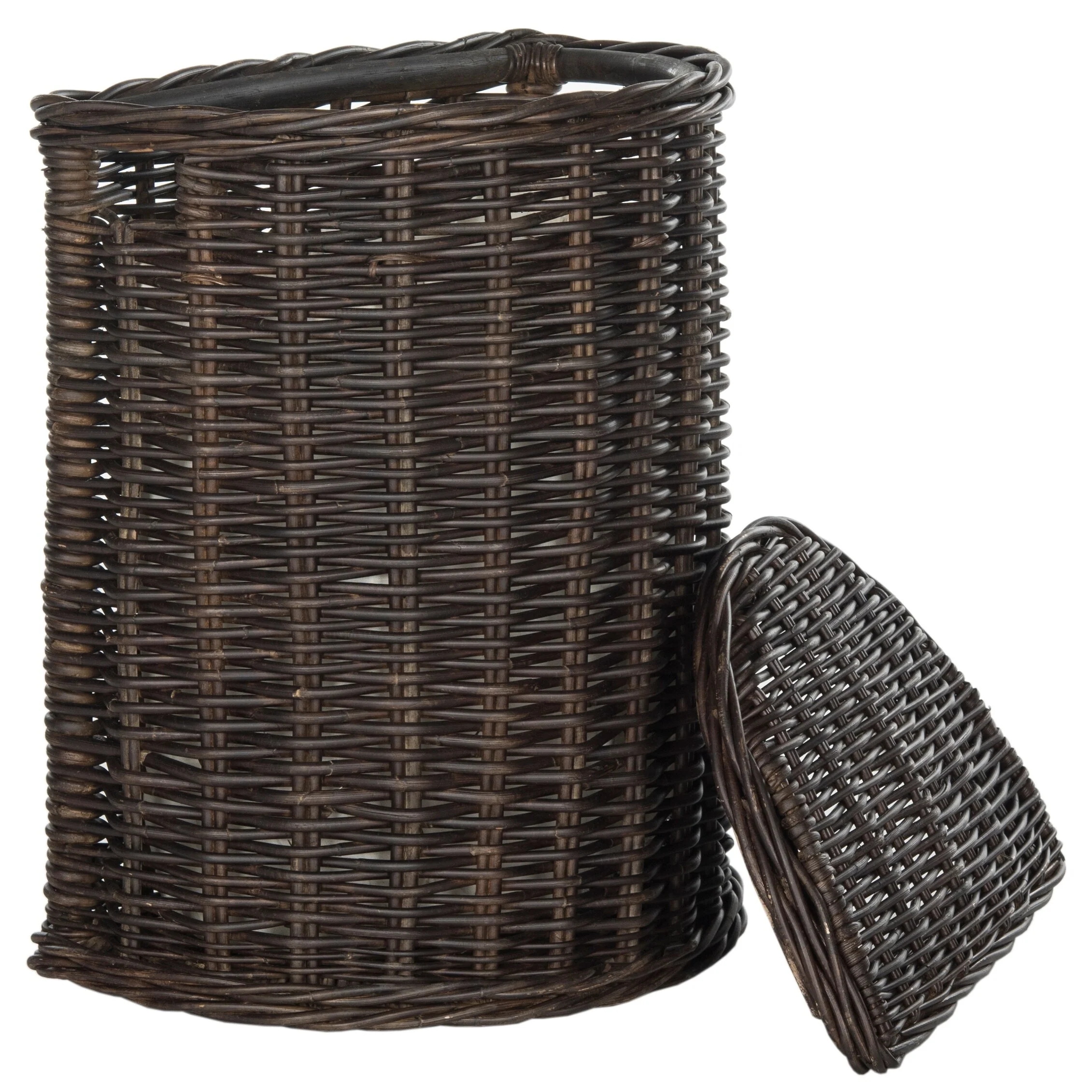 SAFAVIEH Donatienne Natural Rattan Brown Storage Hamper with Liners - 20.5