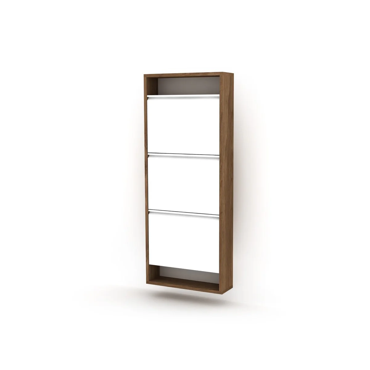 Hide Wood 4 Tier Shoe Storage For Entryway