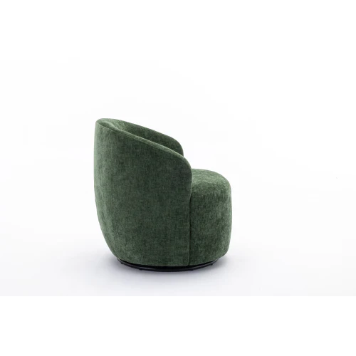 Assortment Upholstered Swivel Barrel Chair with Metal Base